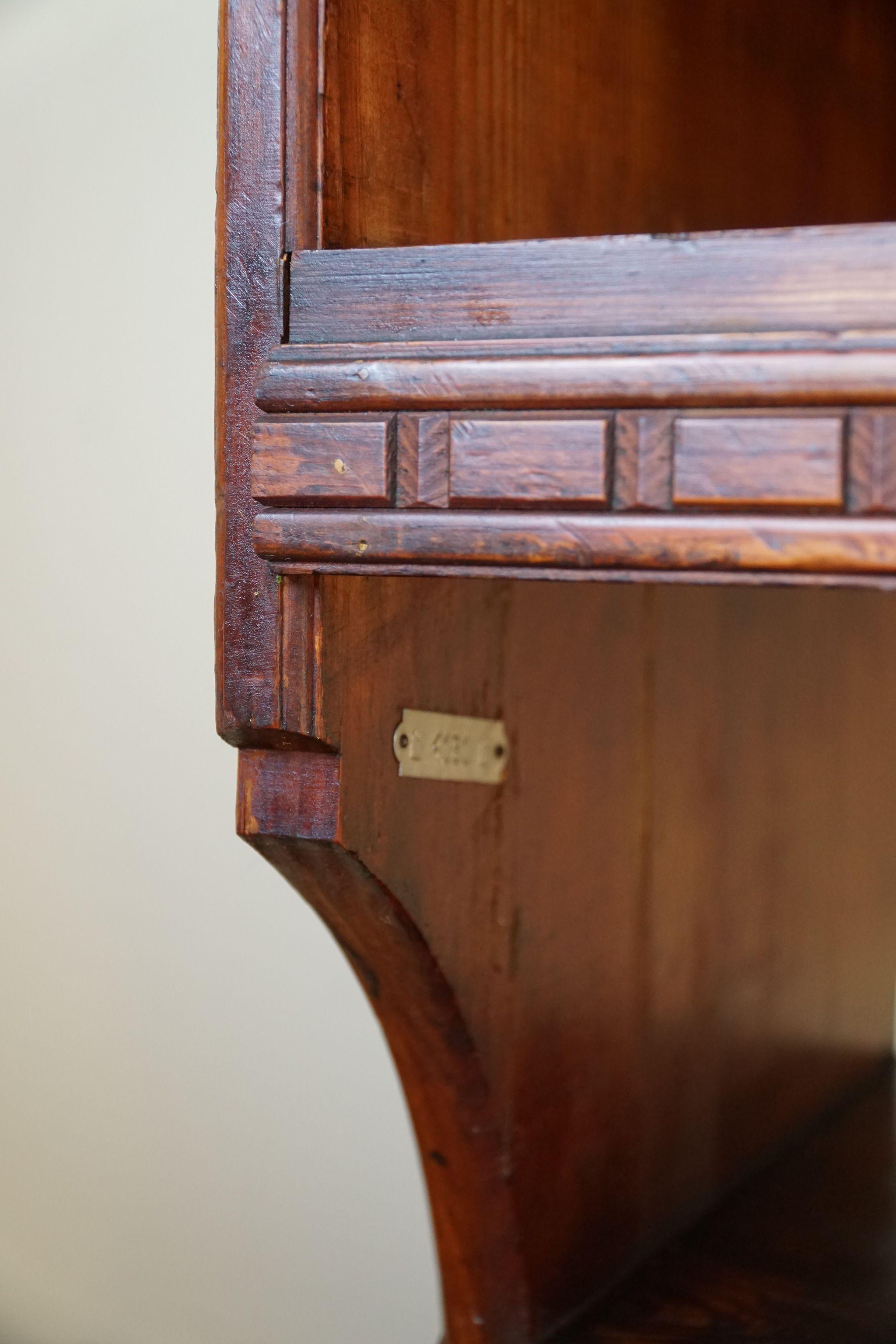 Martin Nyrop Bookcase by Rud. Rasmussen in Oregon Pine, Danish Modern, 1905 6