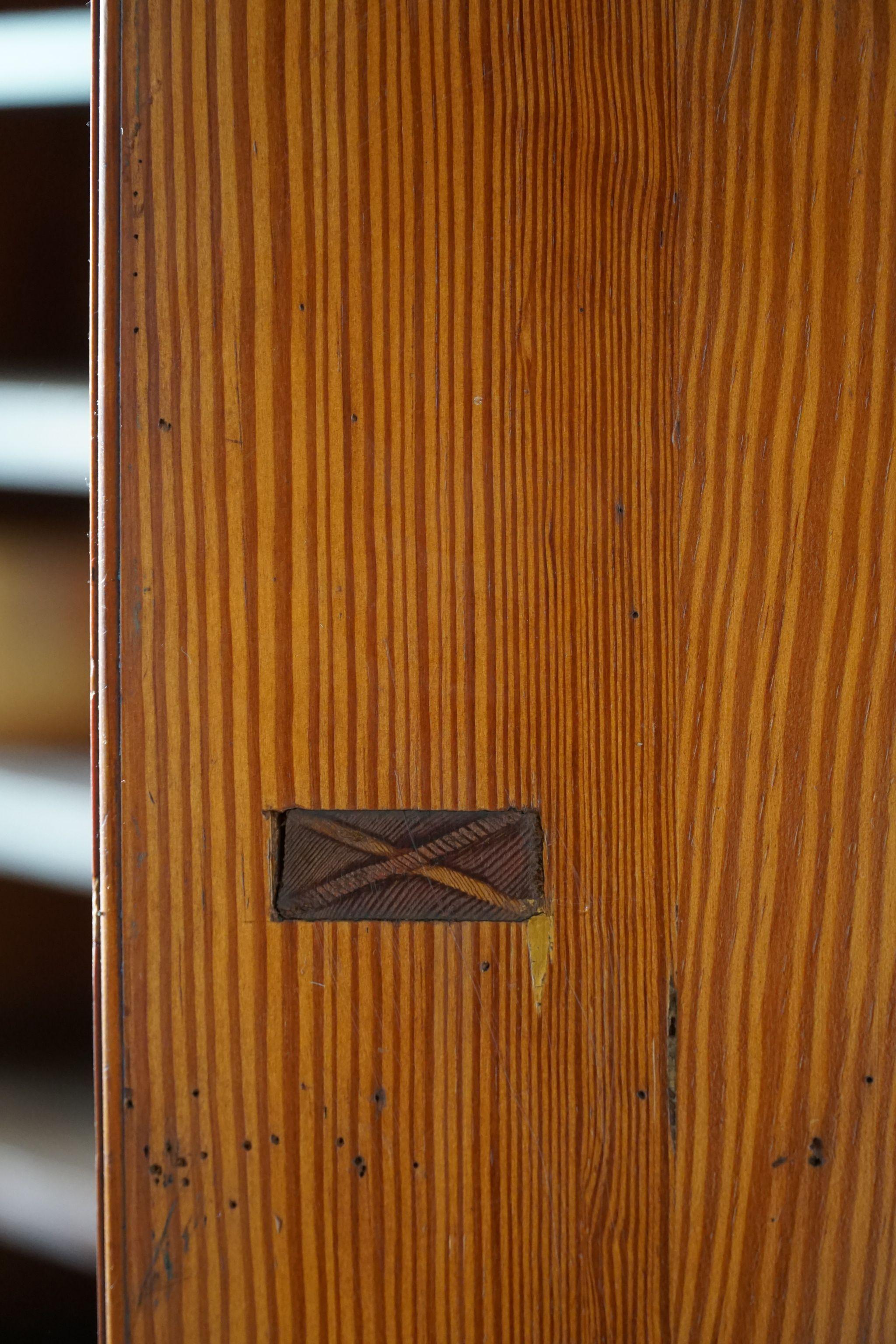 Martin Nyrop Bookcase by Rud. Rasmussen in Oregon Pine, Danish Modern, 1905 12
