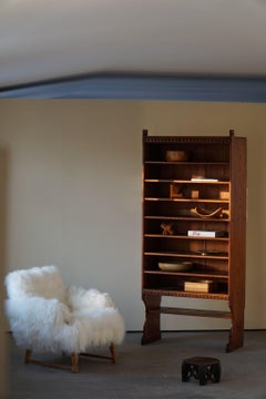 Libreria Martin Nyrop di Rud. Rasmussen in pino dell'Oregon, stile moderno danese, 1905