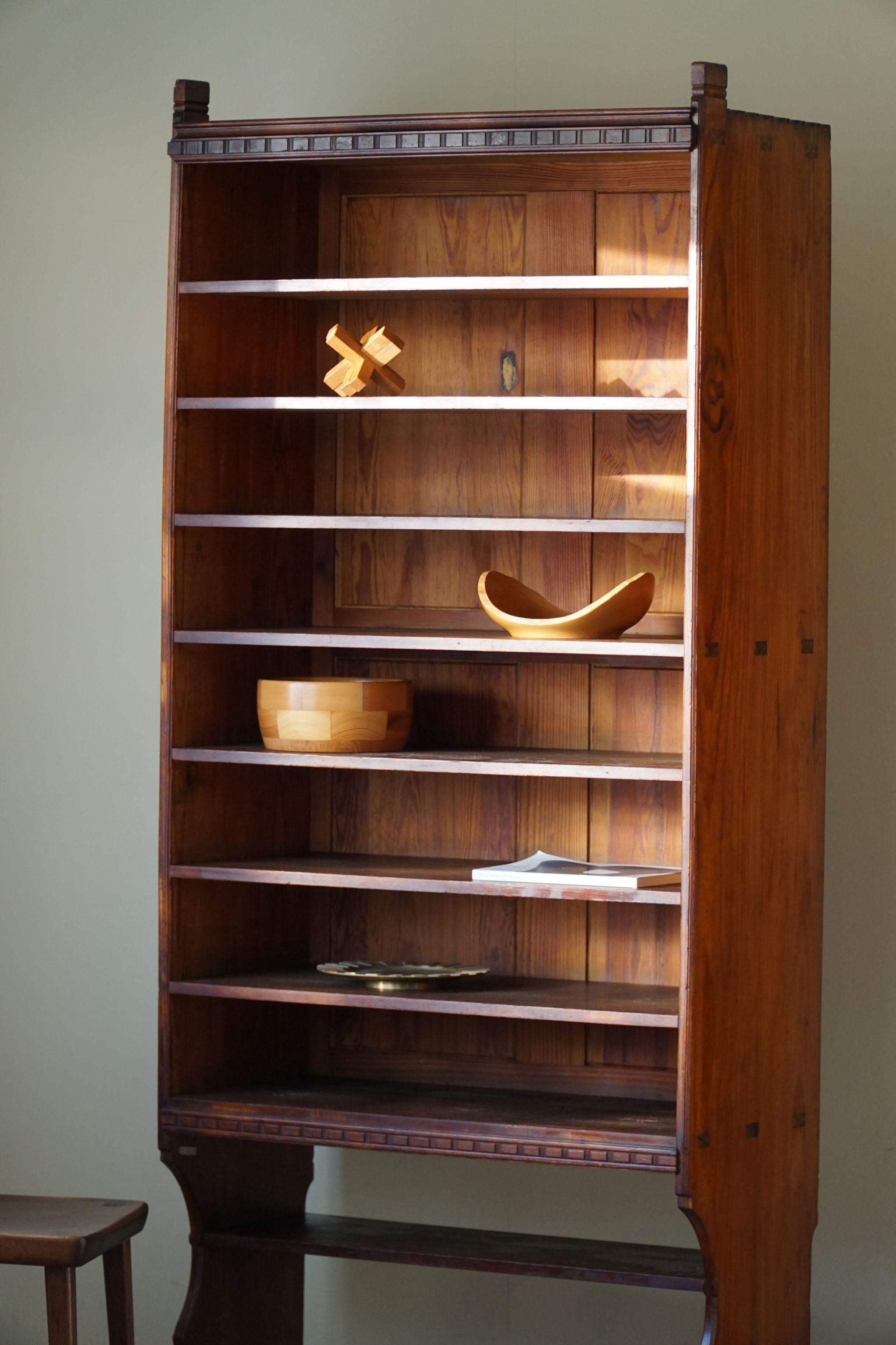 tall antique bookcase