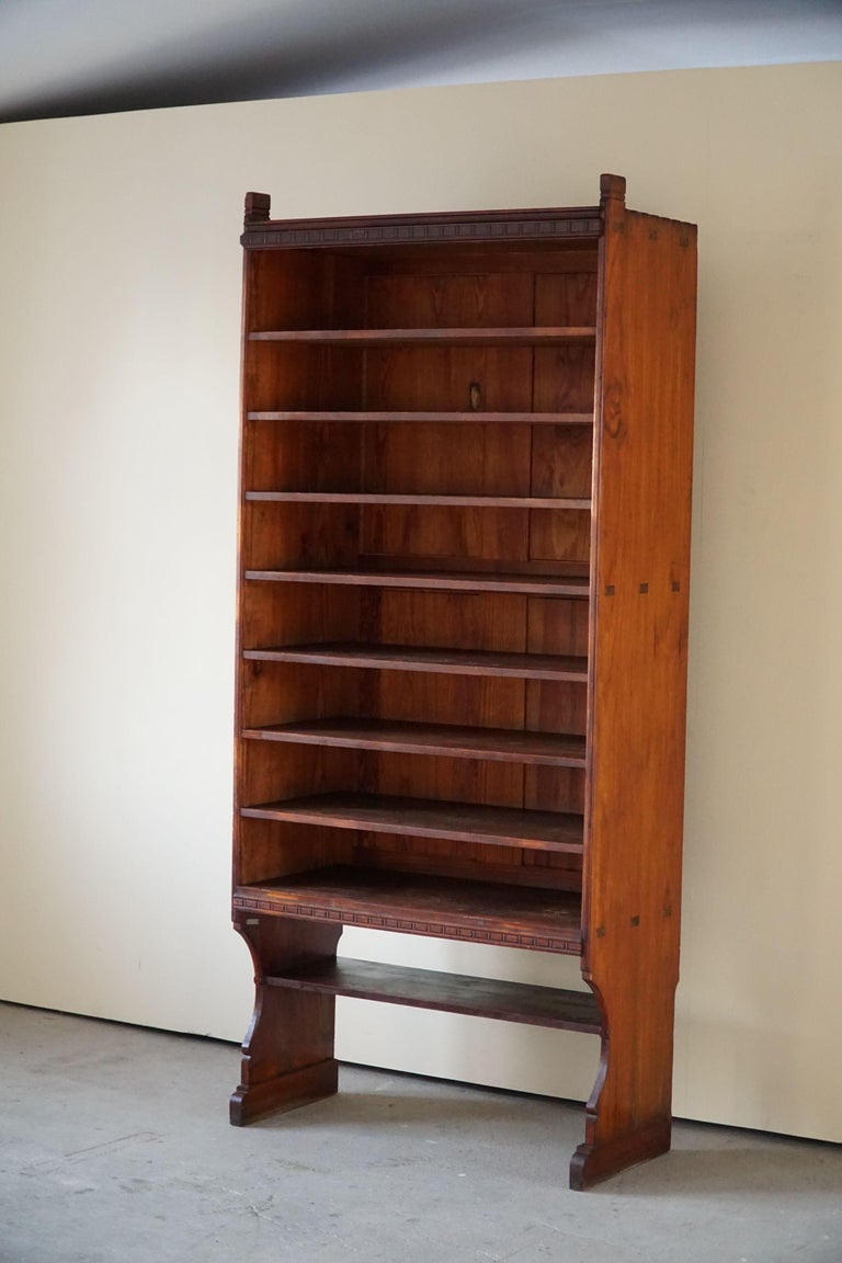 Martin Nyrop Bookcase by Rud. Rasmussen in Oregon Pine, Danish Modern, 1905 For Sale 2