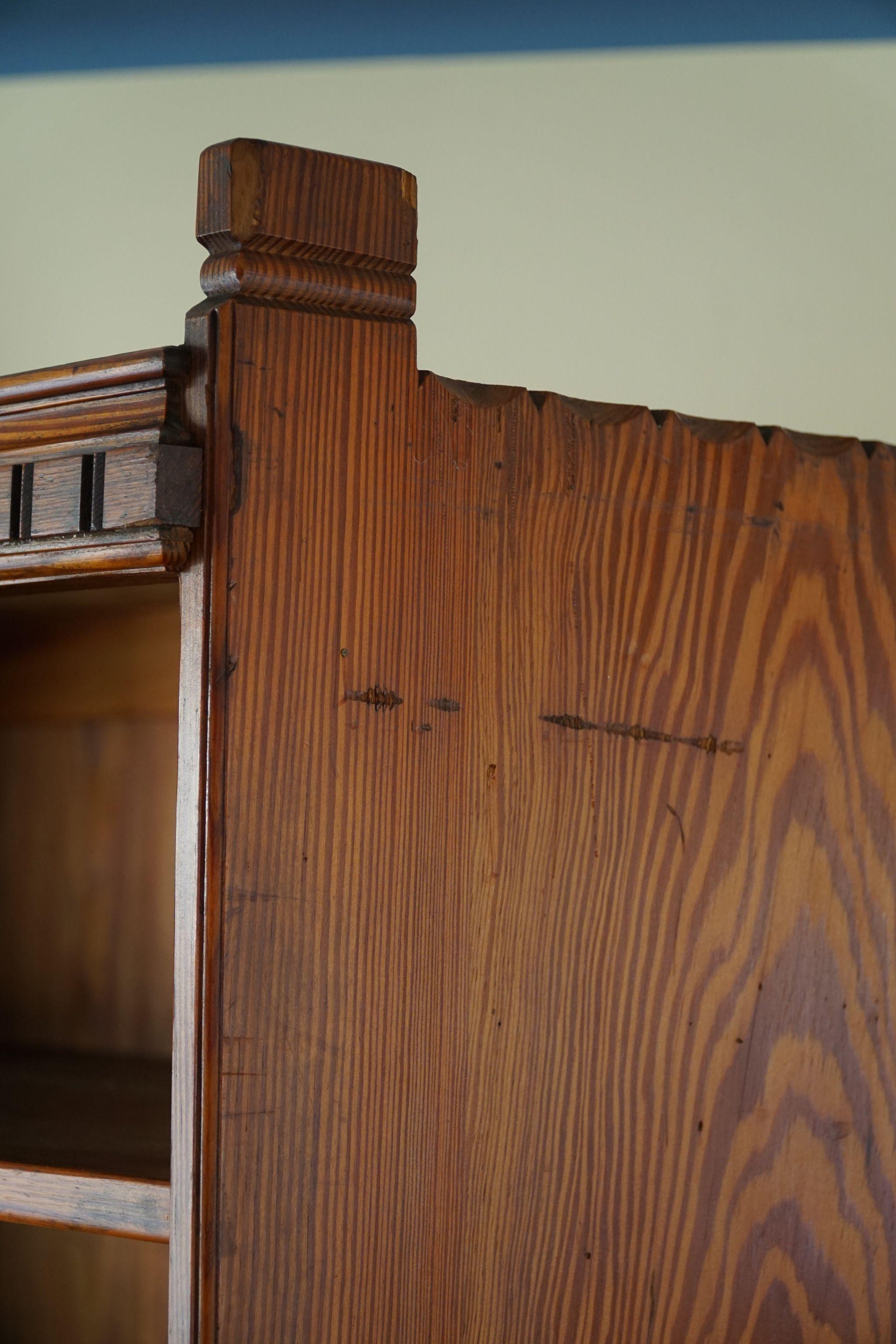 Martin Nyrop Bookcase by Rud. Rasmussen in Oregon Pine, Danish Modern, 1905 3