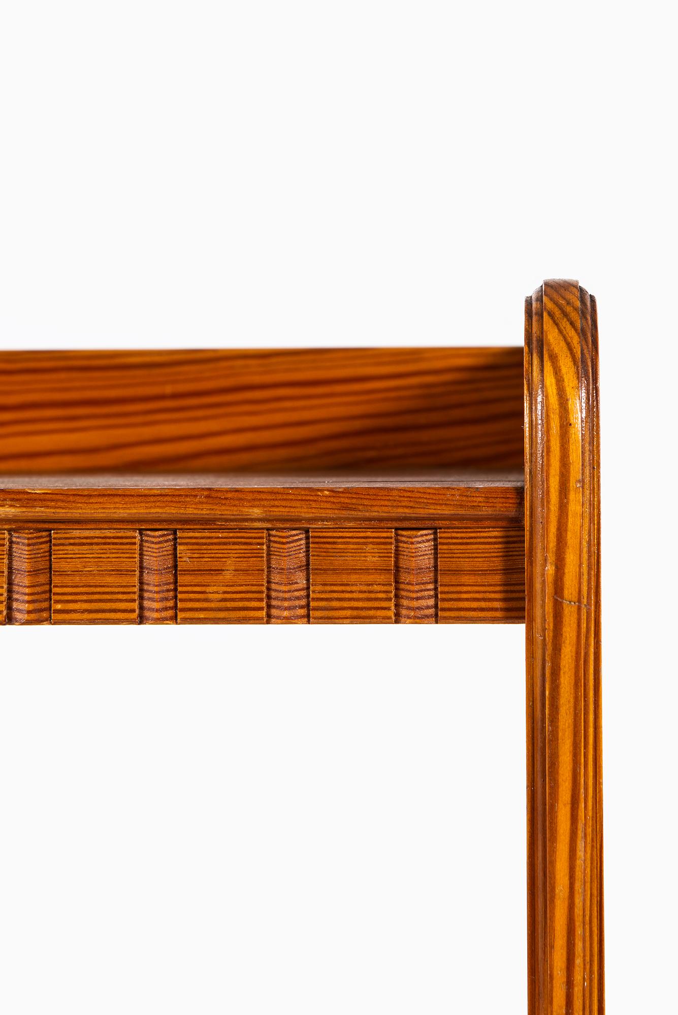 Set of 3 bookcases designed by Martin Nyrop. Produced by Rud Rasmussen in Denmark. Provenance: Copenhagen City Hall.