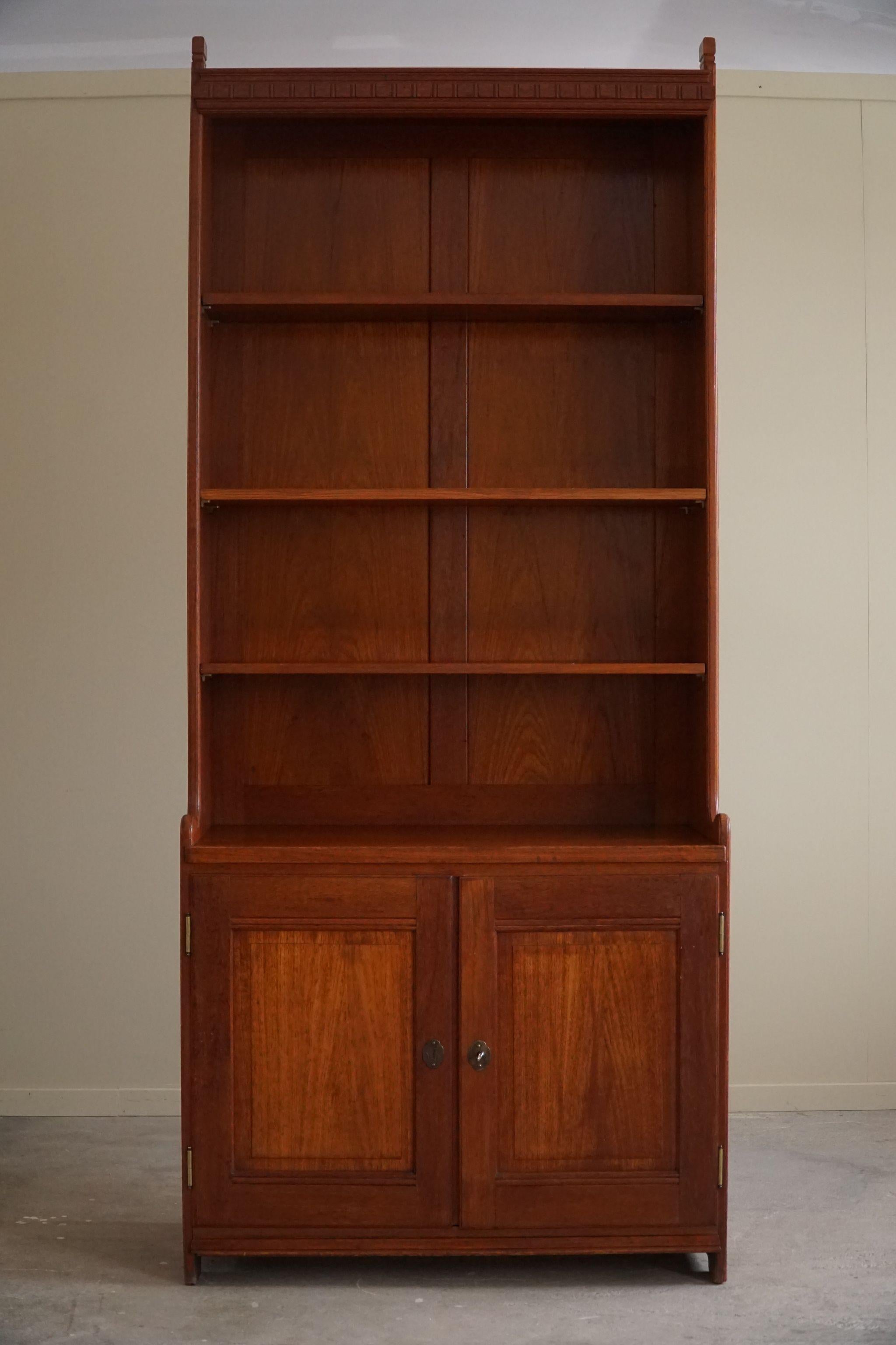 Martin Nyrop Cabinet by Rud. Rasmussen in Teak, Danish Modern, 1900-1920 For Sale 9