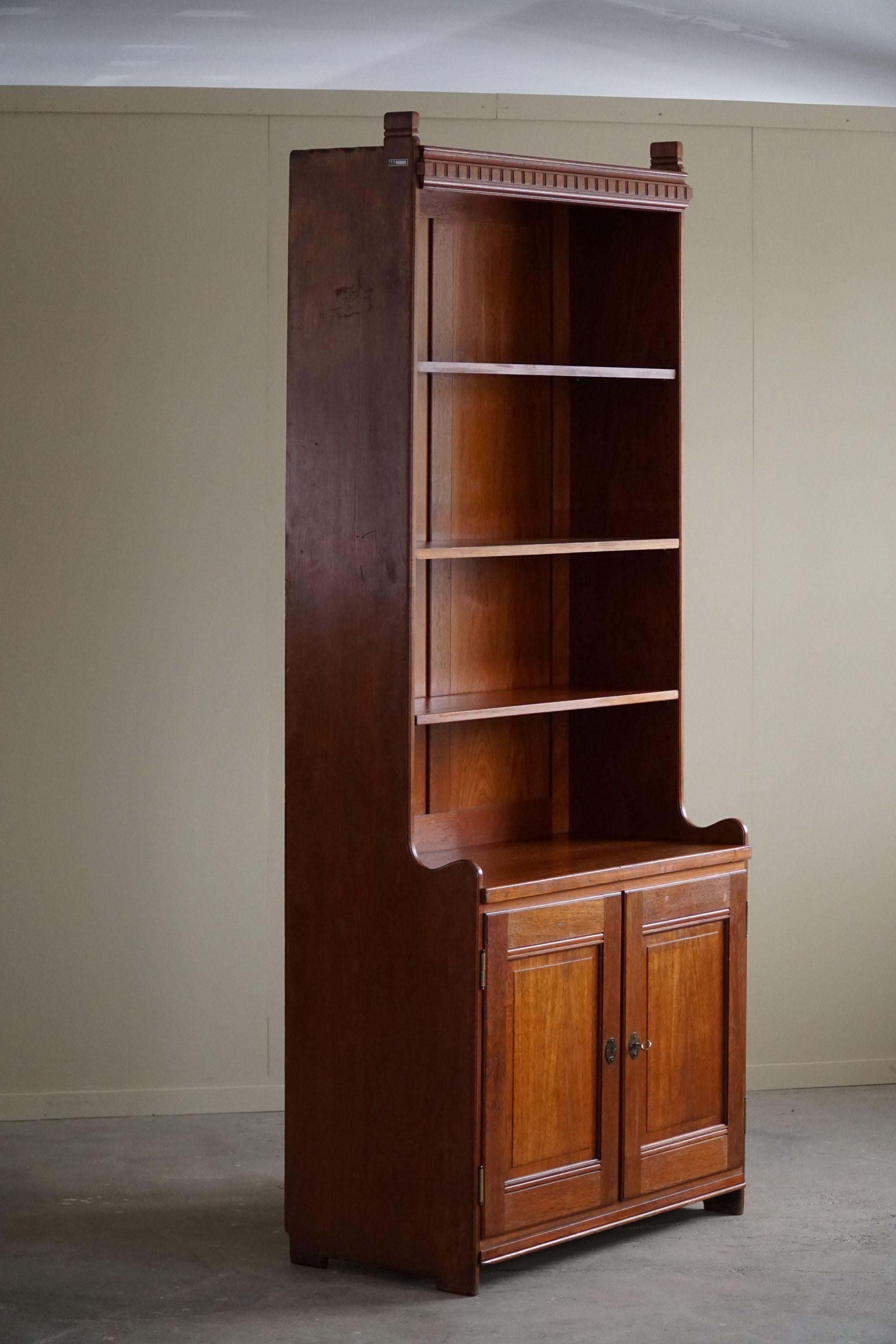 Martin Nyrop Cabinet by Rud. Rasmussen in Teak, Danish Modern, 1900-1920 For Sale 3