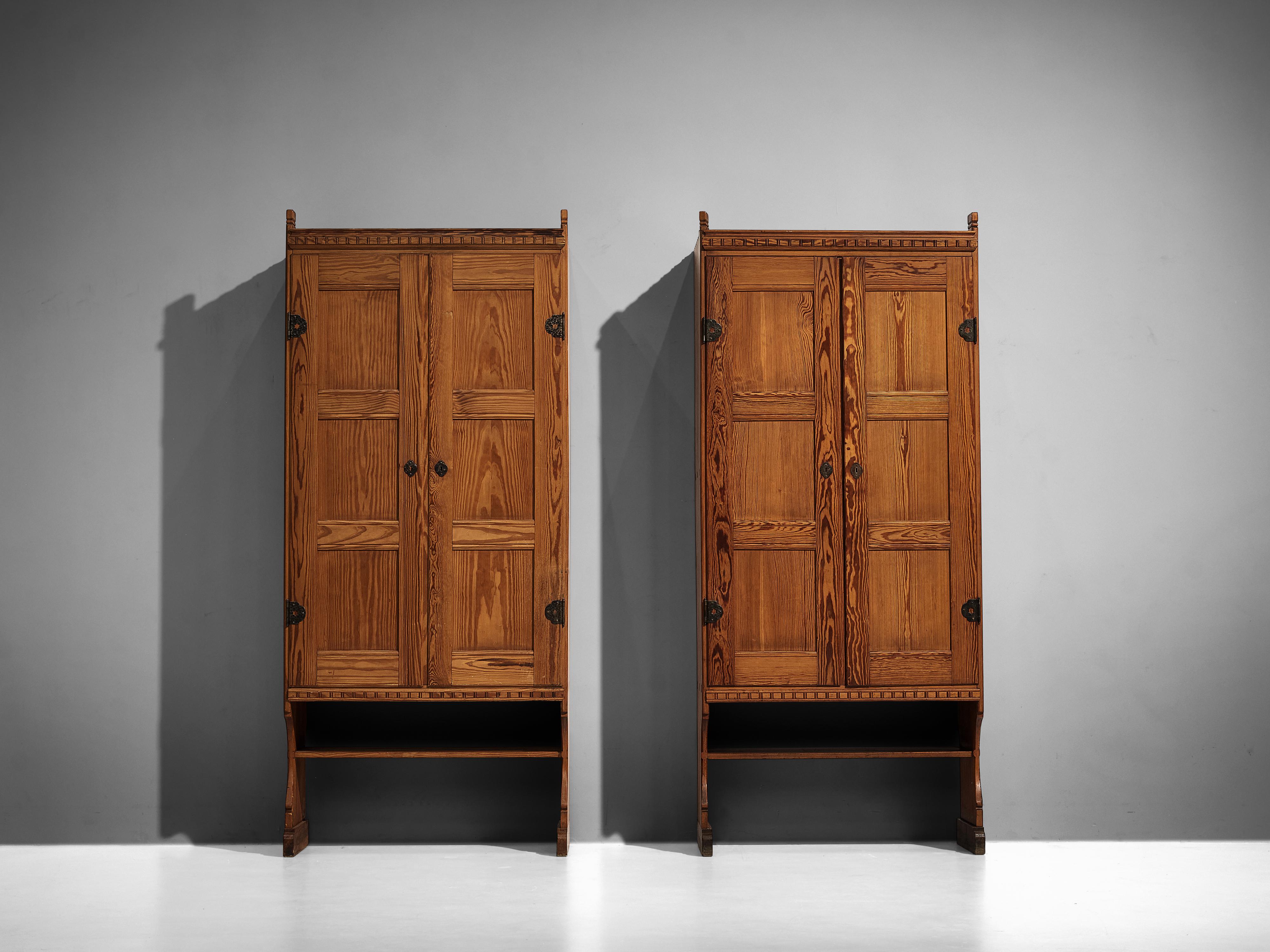 Danish Martin Nyrop for Rud Rasmussen Cabinets in Solid Pine
