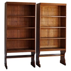 Martin Nyrop Pair of Bookcases, by Rud. Rasmussen, in Oregon Pine, Danish Modern