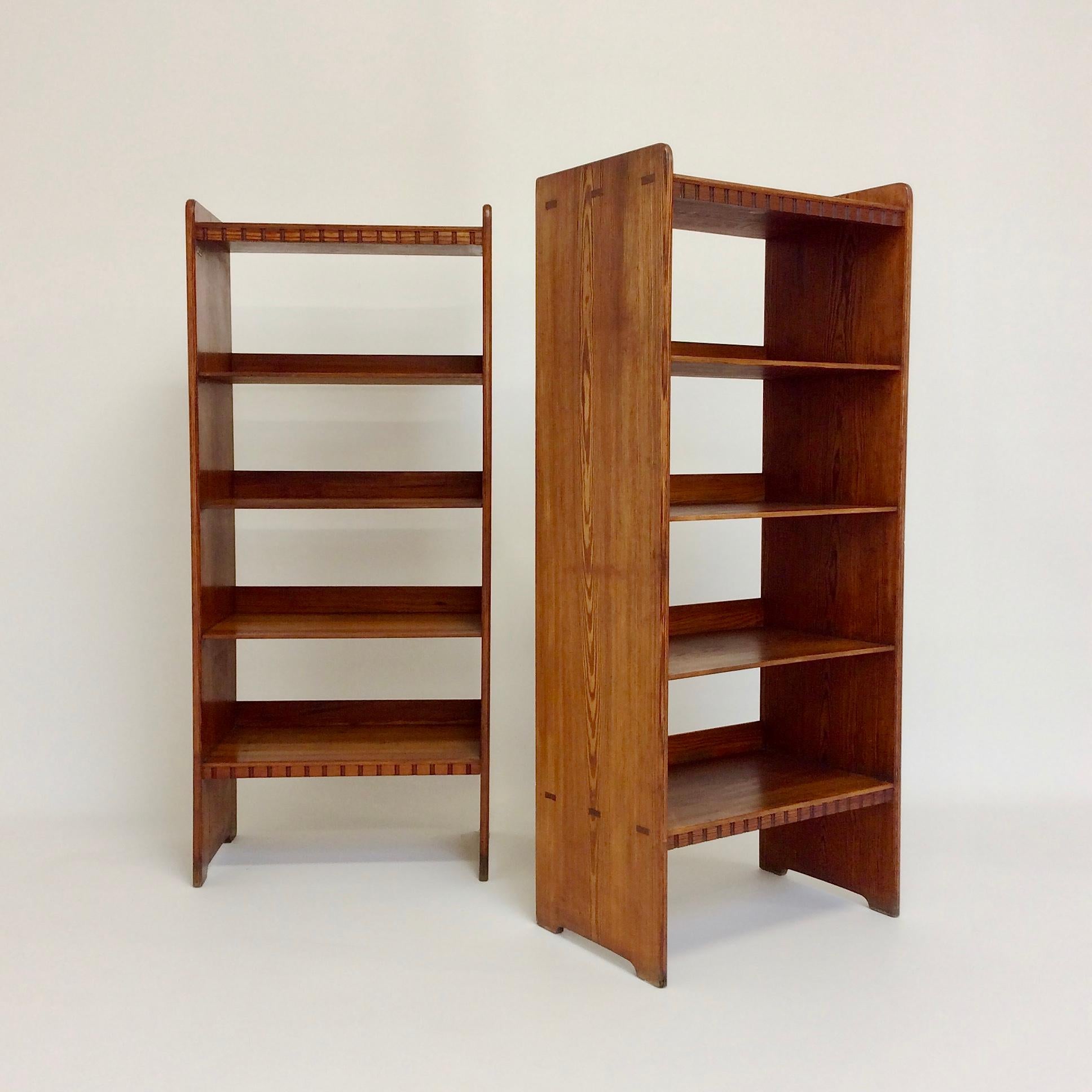 Martin Nyrop, Pair of Bookcases for Rud Rasmussen, circa 1930, Denmark 9