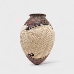 MARTIN OLIVAS QUINTANA WHITE BIRD VASE
