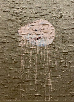 ABSTRACT Obra de arte en pastel sobre tiburones del artista contemporáneo Martin Paaskesen