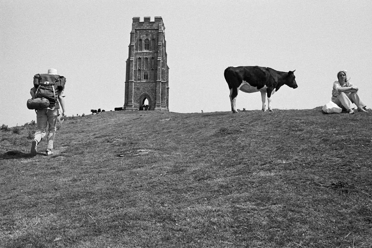 Martin Parr Black and White Photograph - Glastonbury Tor, Somerset, from 'Beauty Spots'