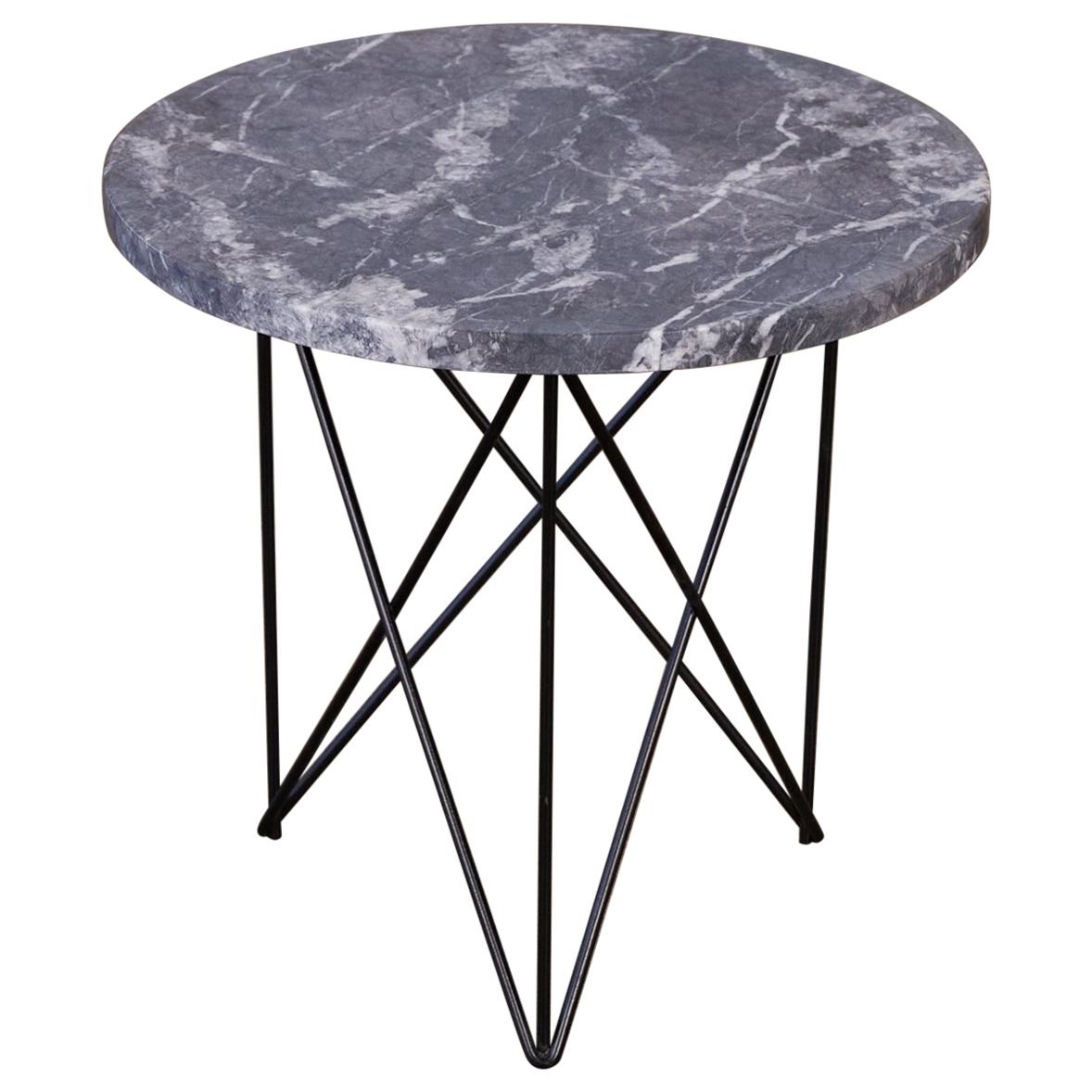 Martin Perfit Marble Side Table with Hairpin Legs