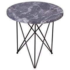Vintage Martin Perfit Marble Side Table with Hairpin Legs