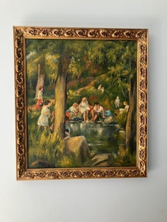 Martin Petersen Children at a Pond