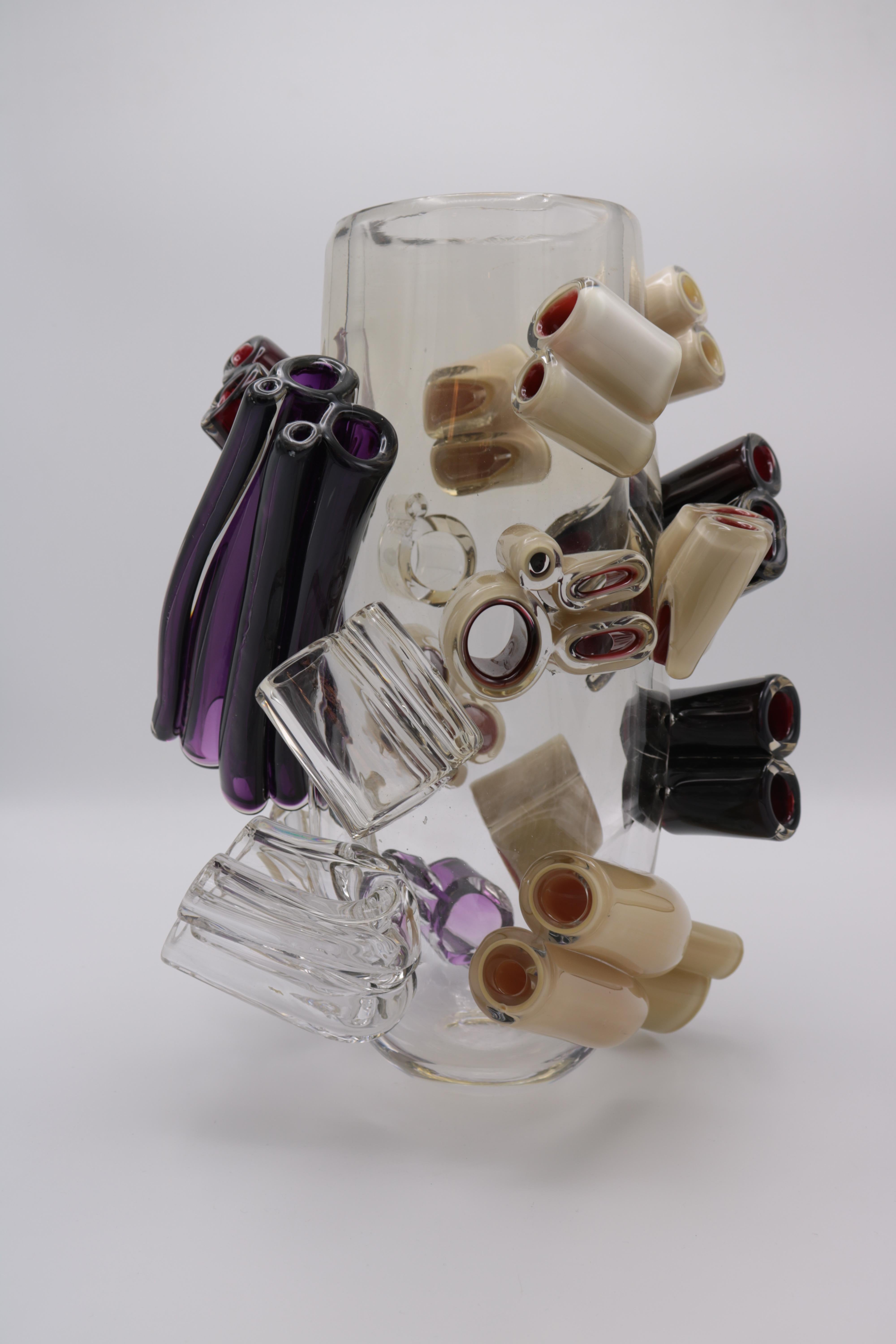 Moderne Vase en verre d'art contemporain de Martin Potsch en vente