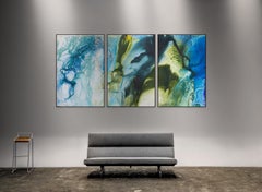 Bois de Boulogne 2 (Triptych) (Abstract Painting)