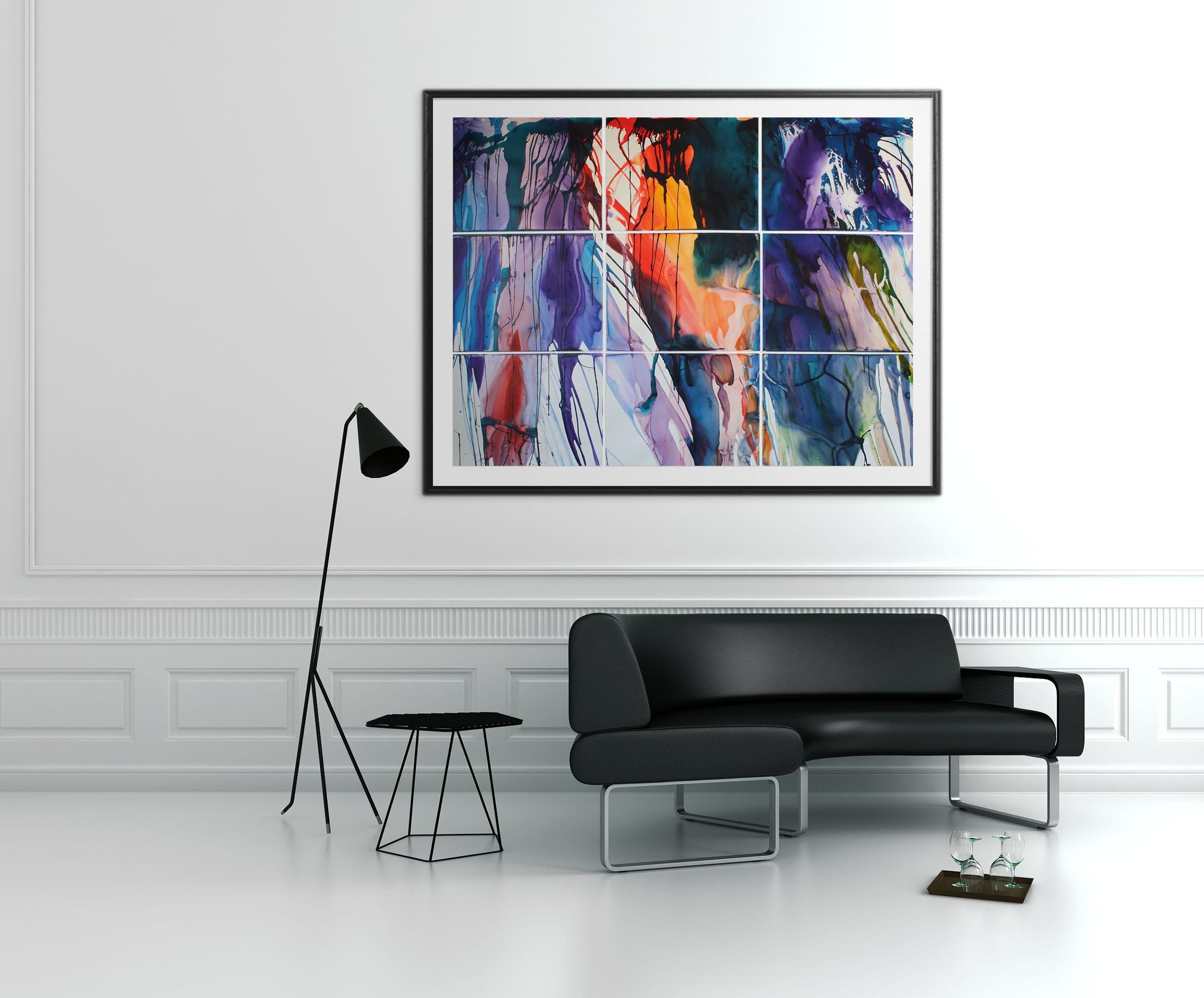 Le Bois (Pittura astratta) - Painting di Martin Reyna 