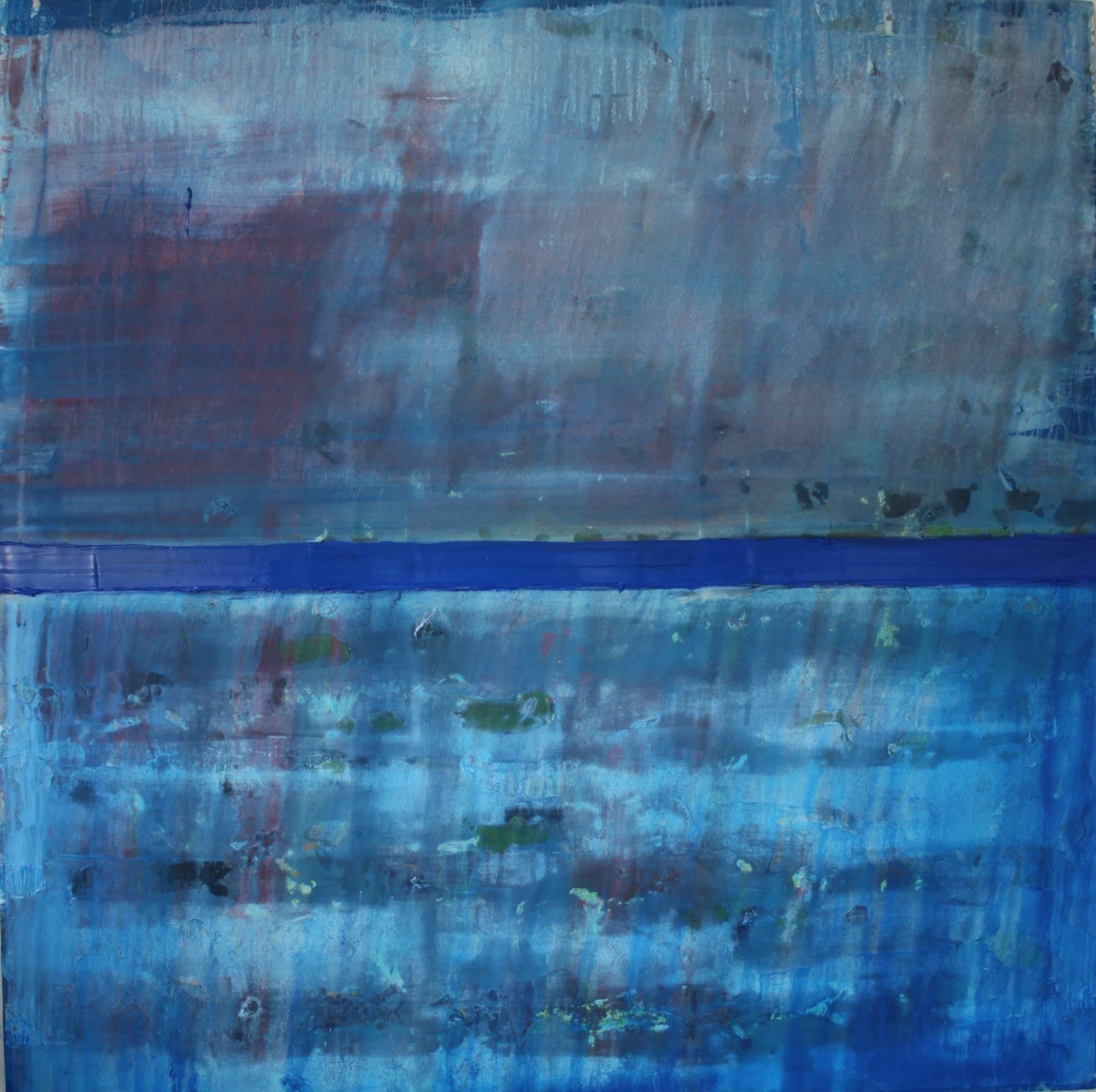 Martin Reyna  Abstract Painting - Paisaje Azul