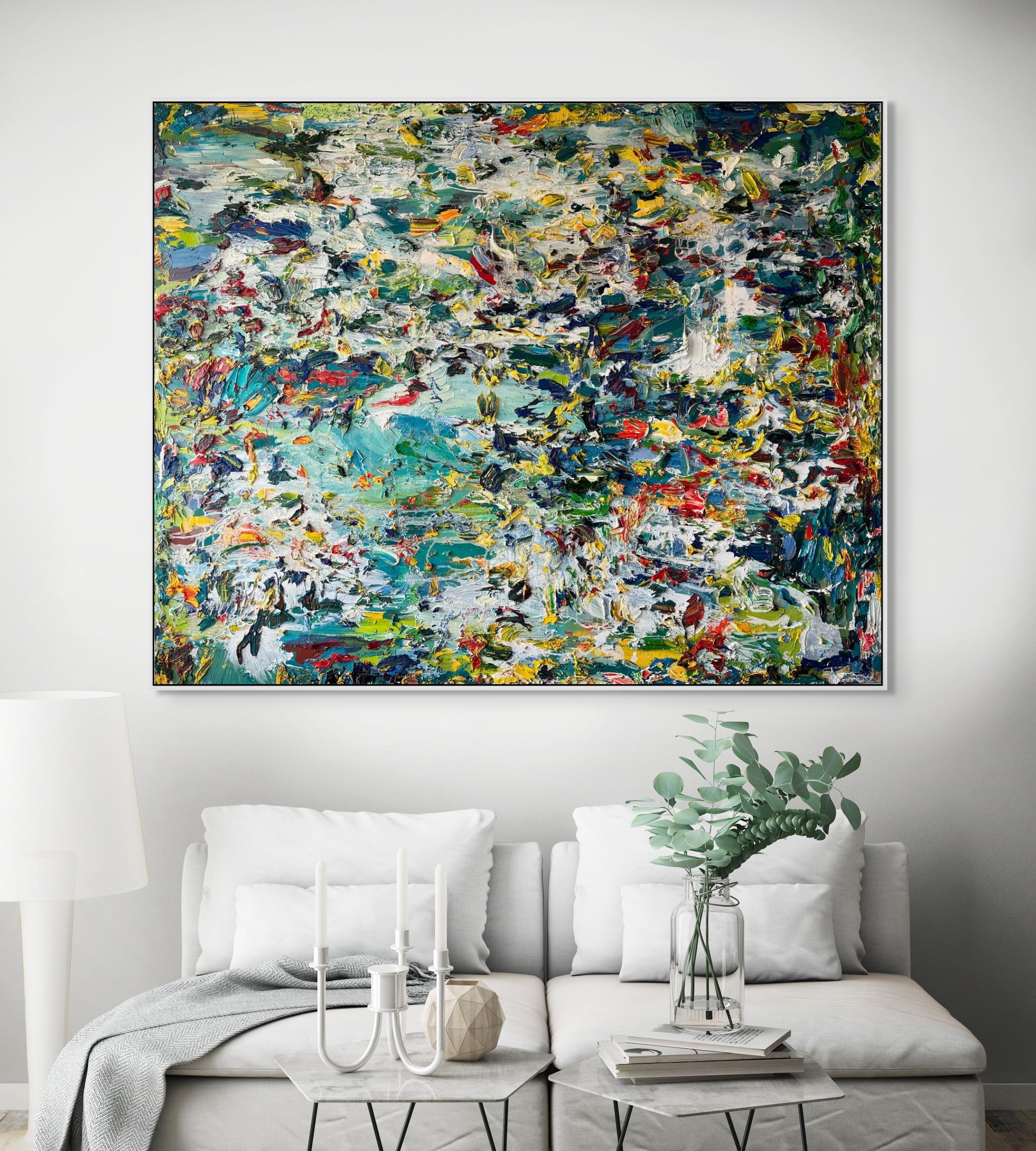 Paysage (Abstrakte Malerei) – Painting von Martin Reyna 