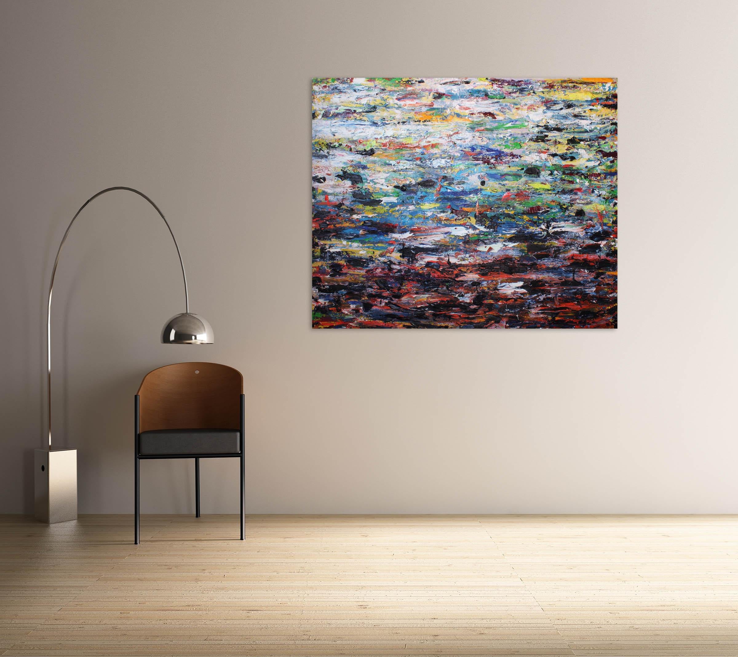 Paysage (Ref 18085) (Pittura astratta) - Painting di Martin Reyna 