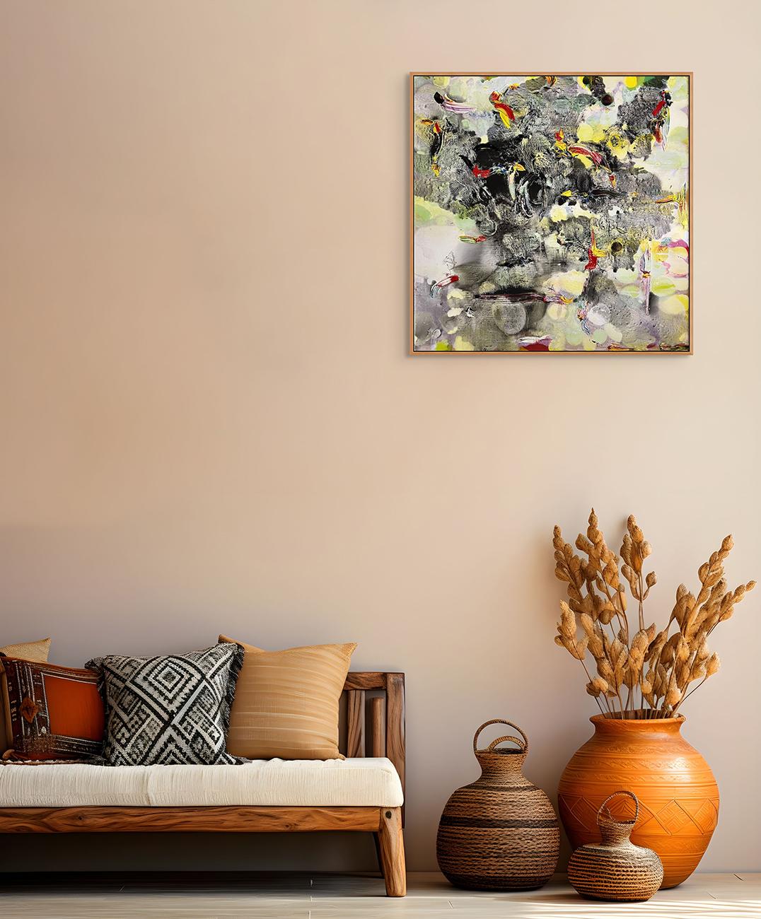 Senza titolo 23038 (Pittura astratta) - Painting di Martin Reyna 