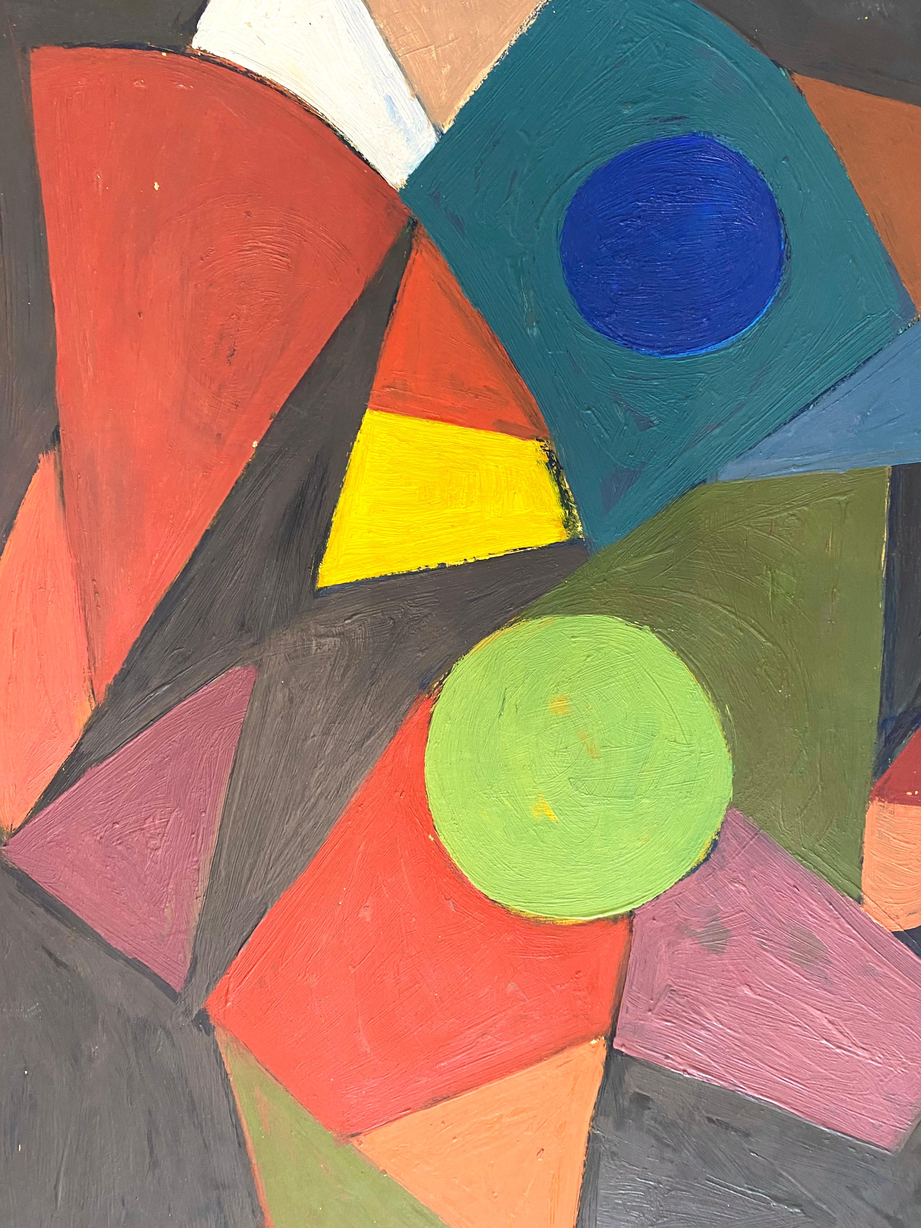 “Abstract 4” - Gray Abstract Painting by Martin Rosenthal