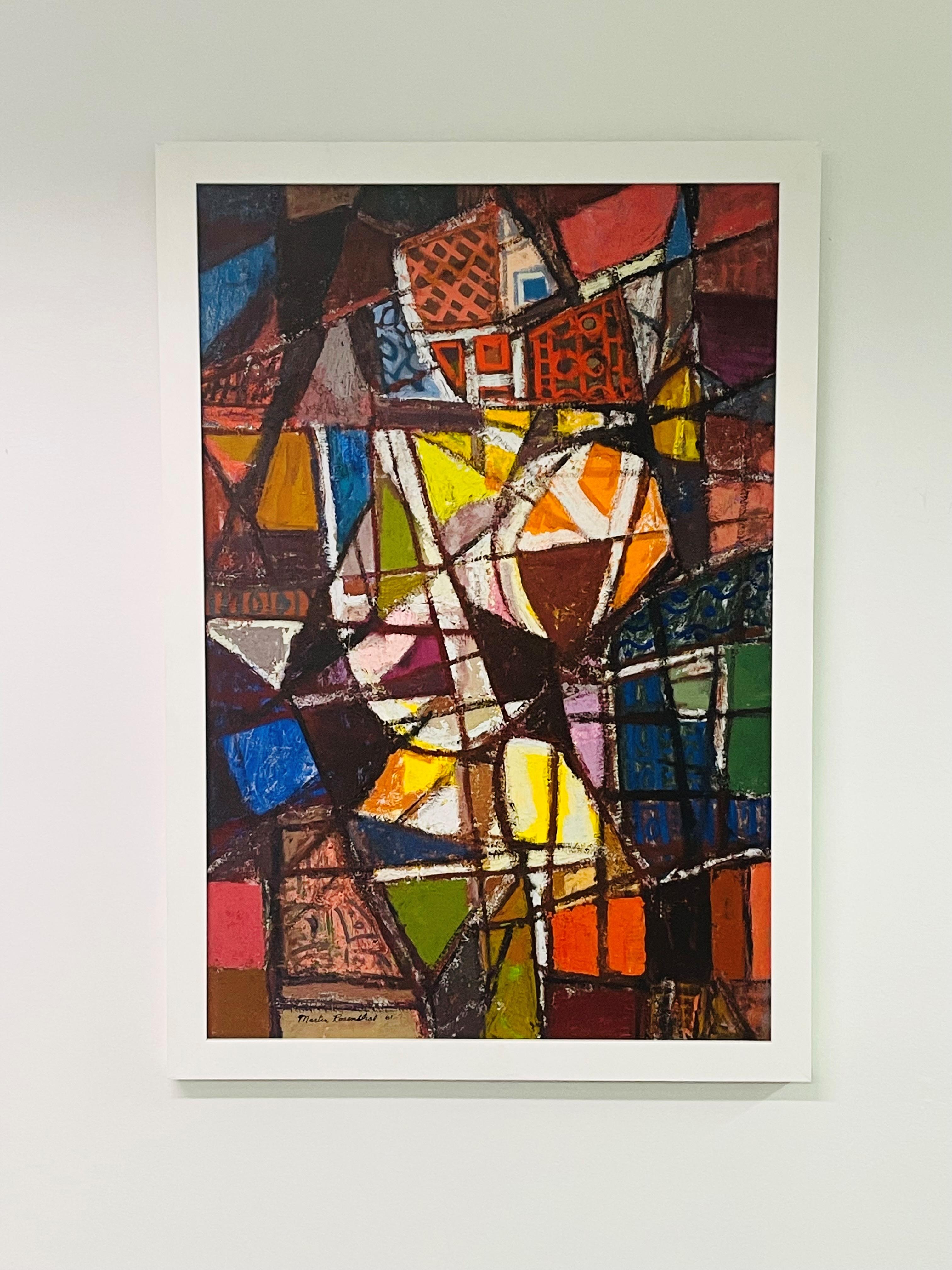 Untitled, Cubist Abstraction - Painting by Martin Rosenthal