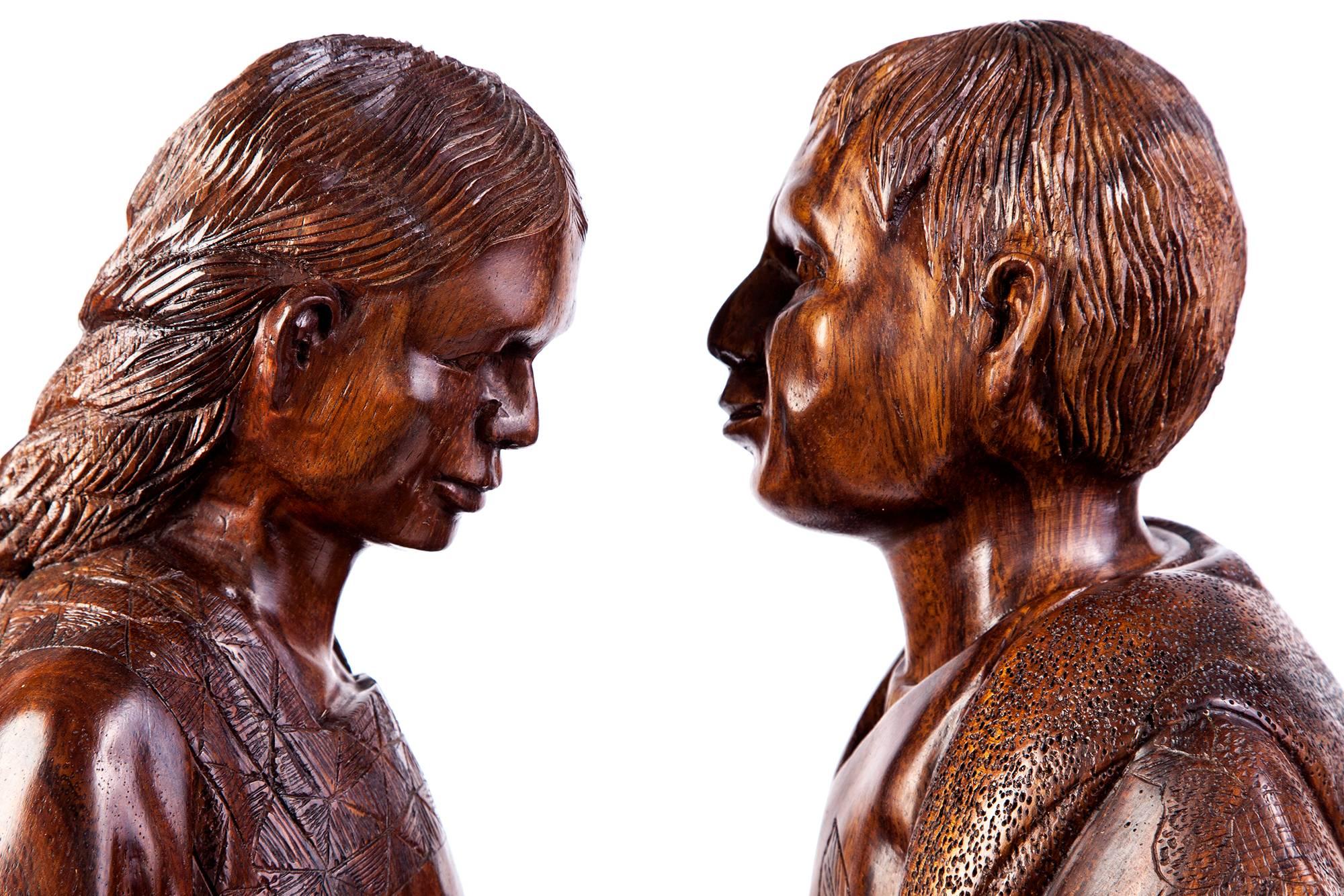 18'' Al son de mi tierra / Scultura in legno Arte popolare messicana in vendita 6