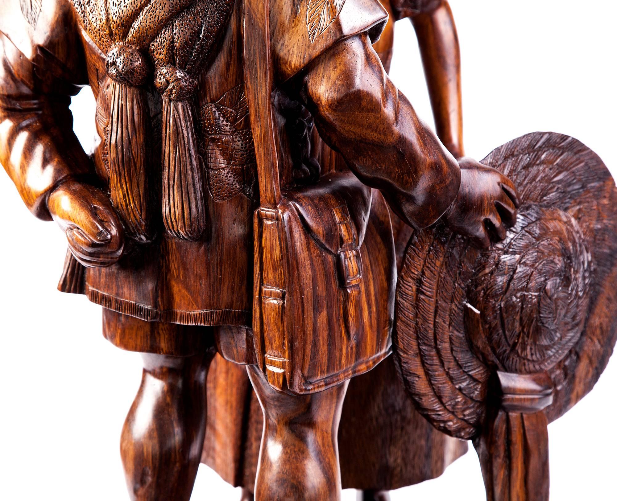 18'' Al son de mi tierra / Sculpture en bois - Art populaire mexicain  en vente 8