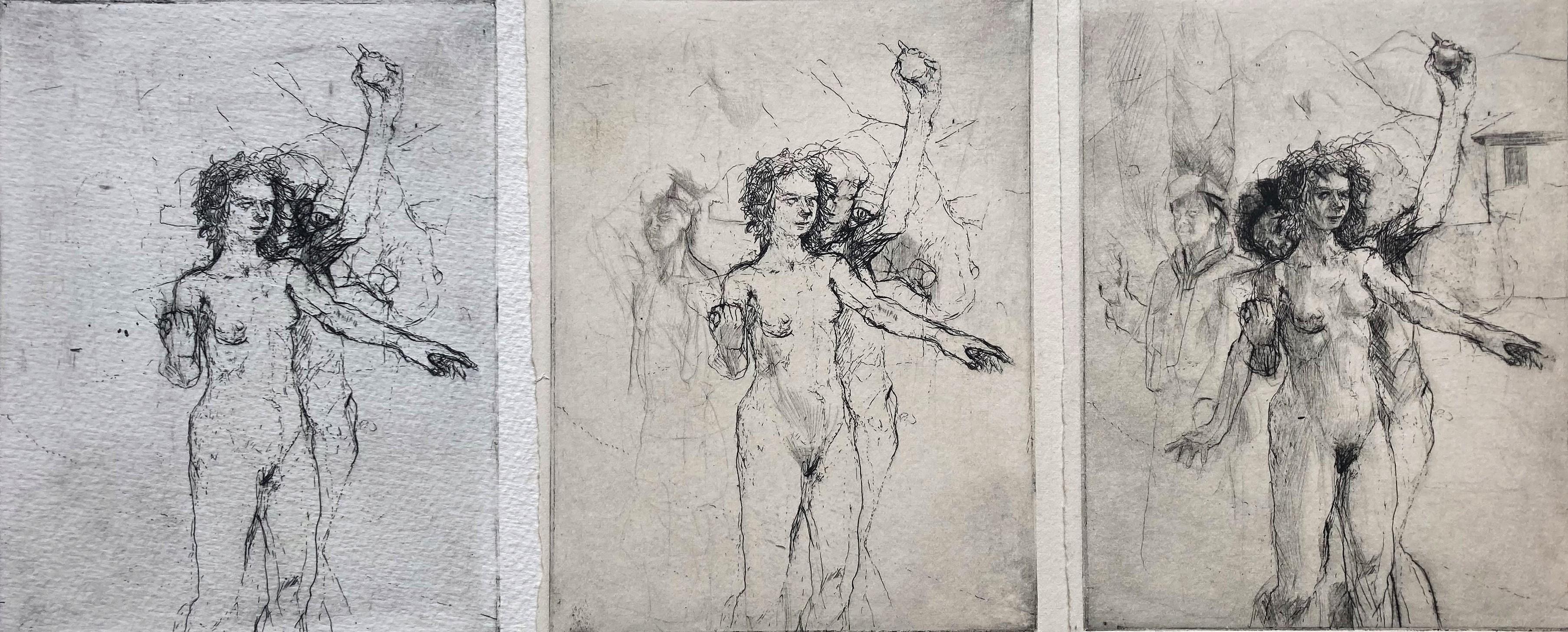 Abbildung Zusammensetzung (Grau), Nude Print, von Martin Shortis