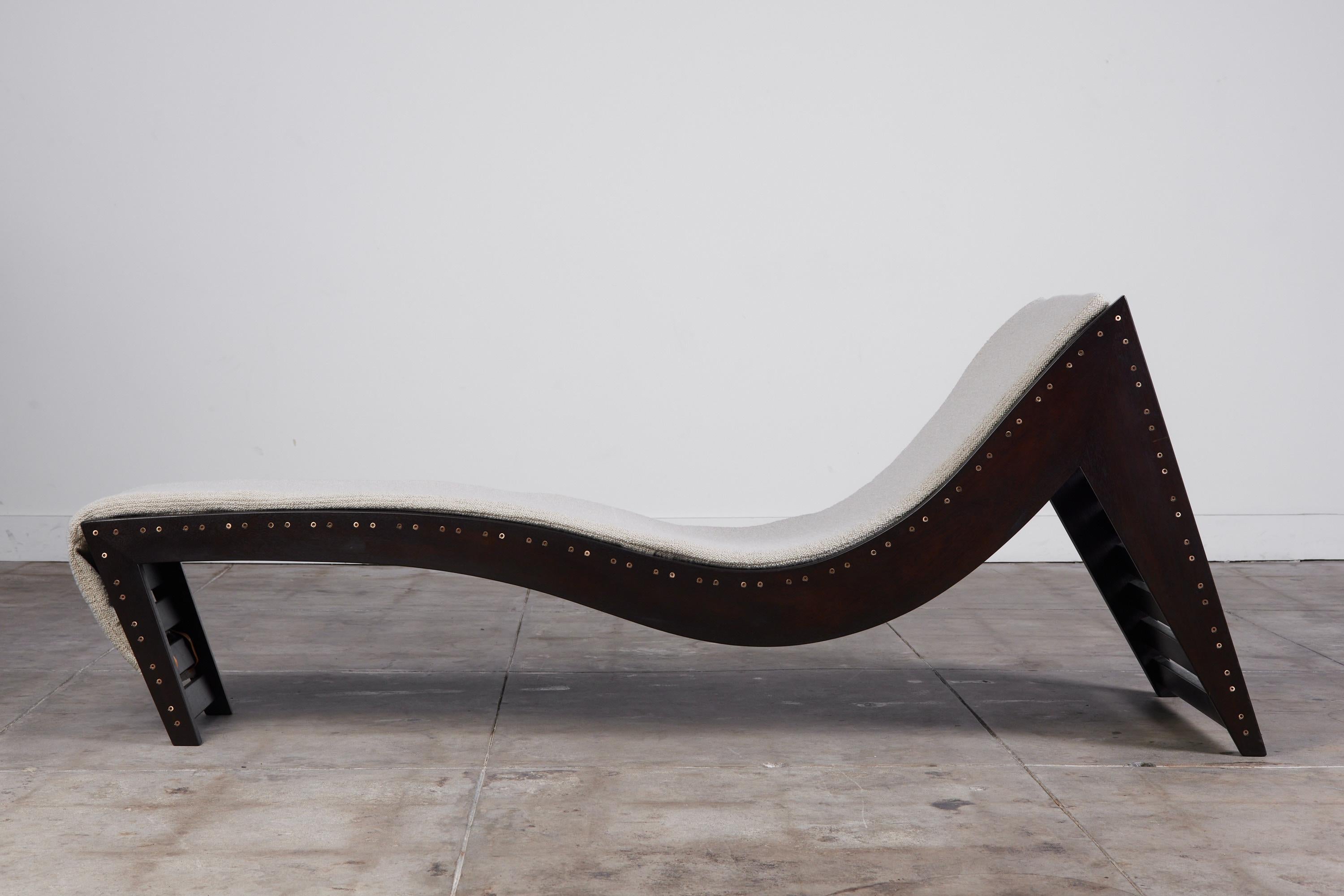 Modern Martin Simpson Boucle Chaise Lounge For Sale