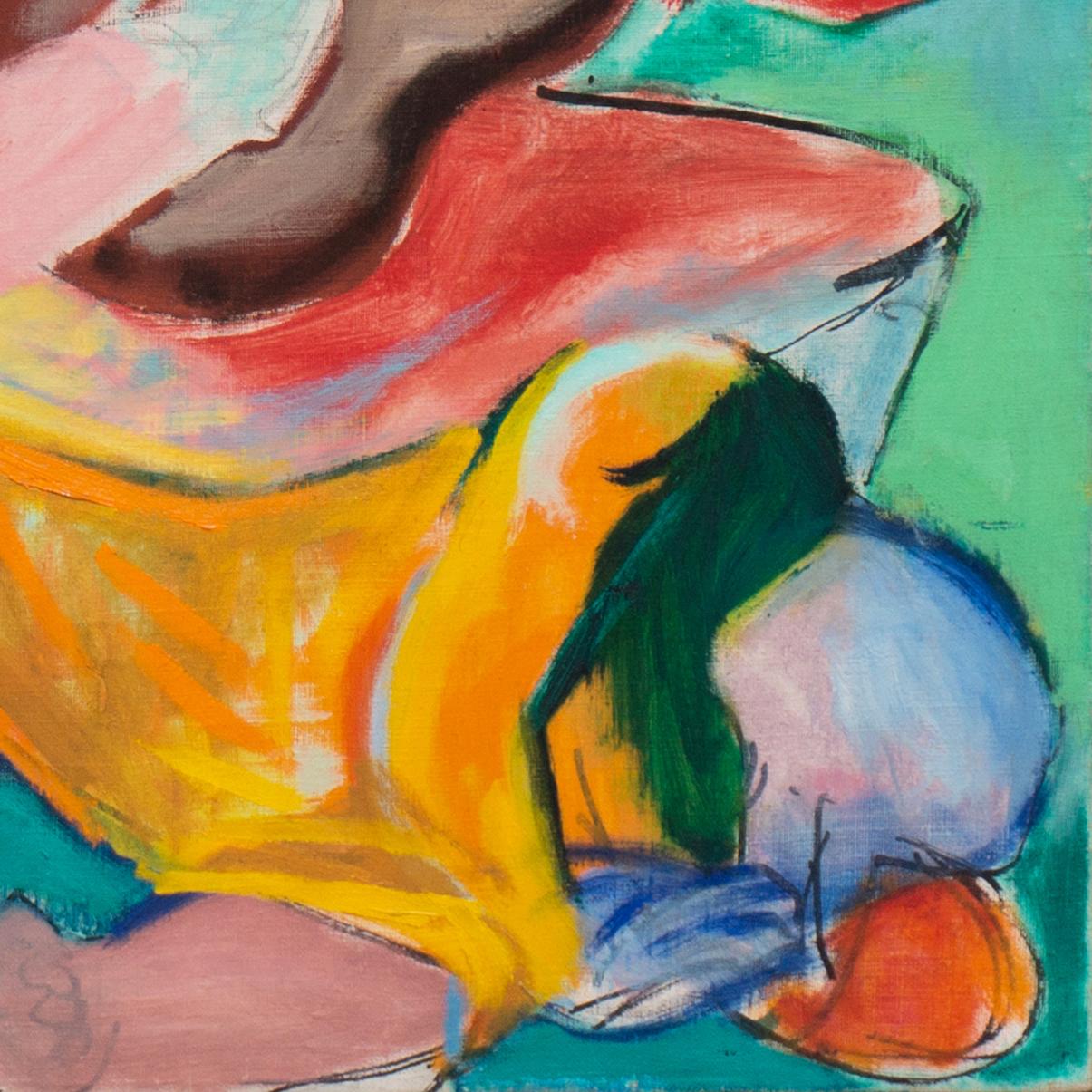 'Concierto', Óleo Expresionista de la Bahía de San Francisco, Academia Nacional, Guitarrista en venta 3