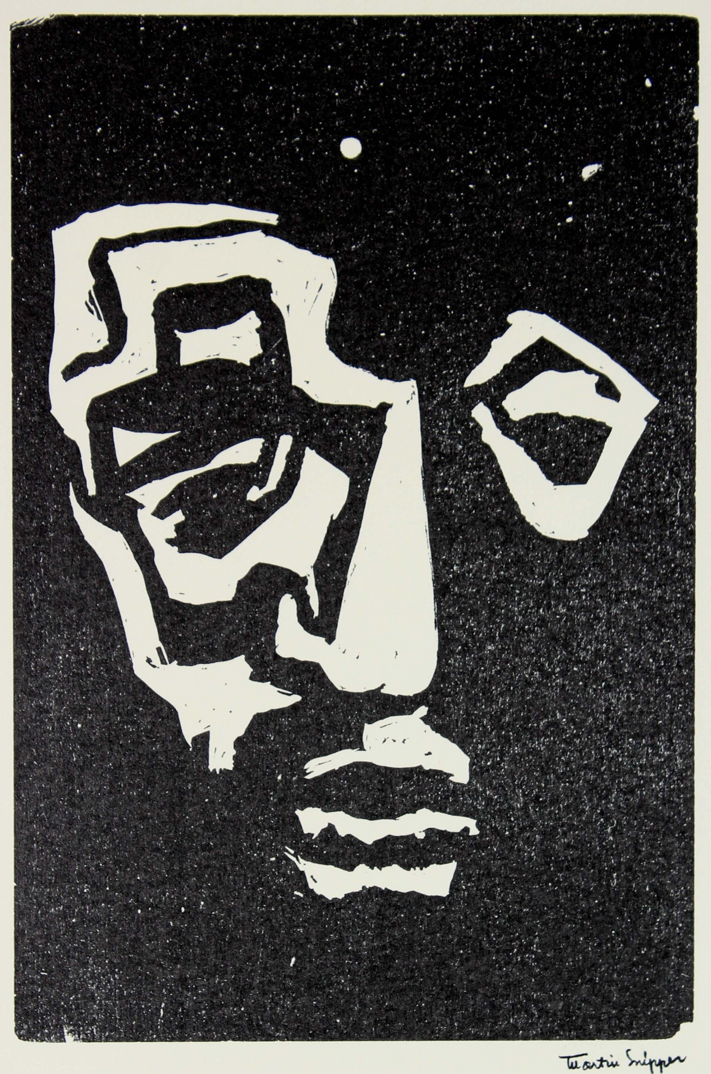 Martin Snipper Figurative Print - 20th Century Posthumous Linoluem Block Print