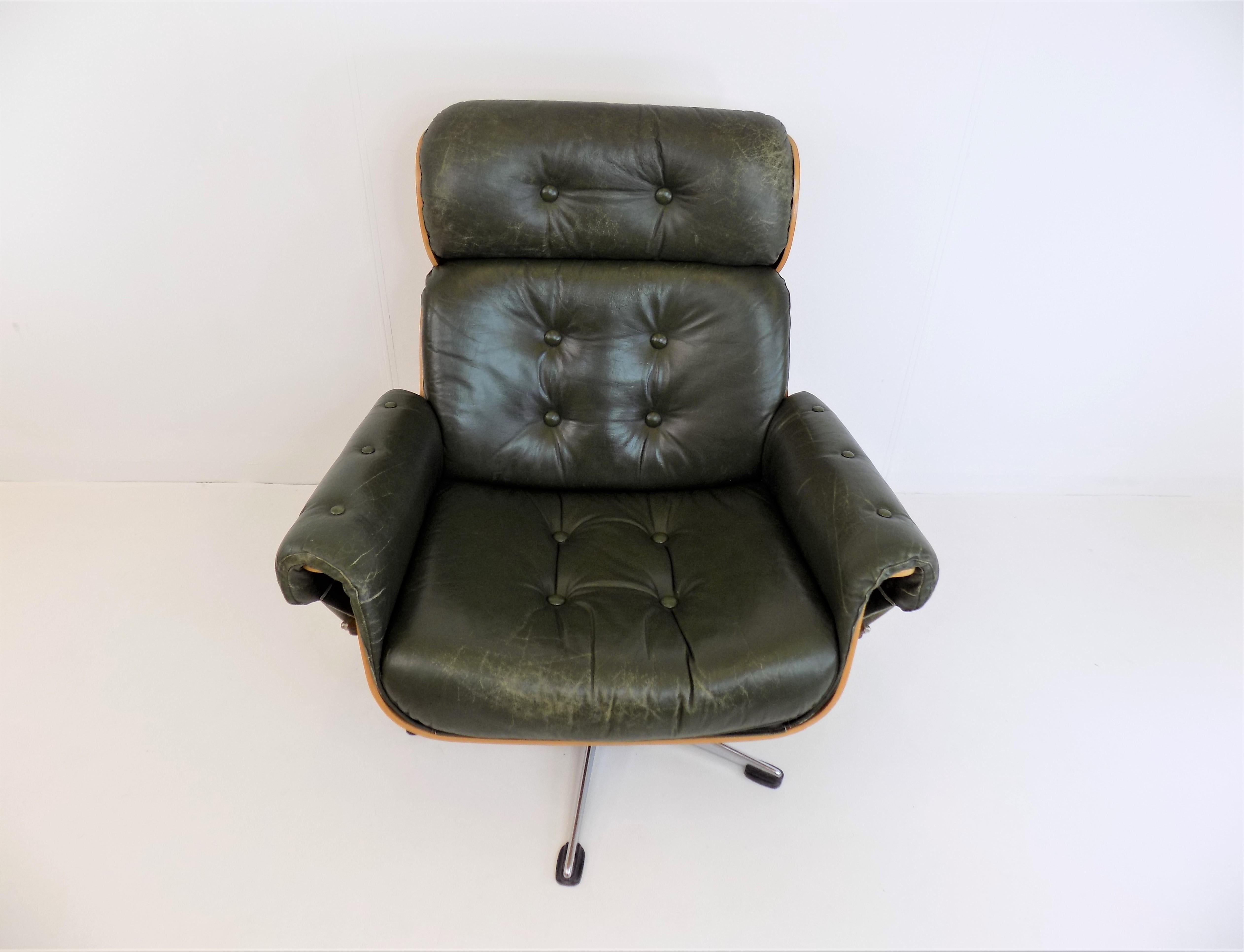 Martin Stoll Leather Chair 5612 for Giroflex For Sale 4
