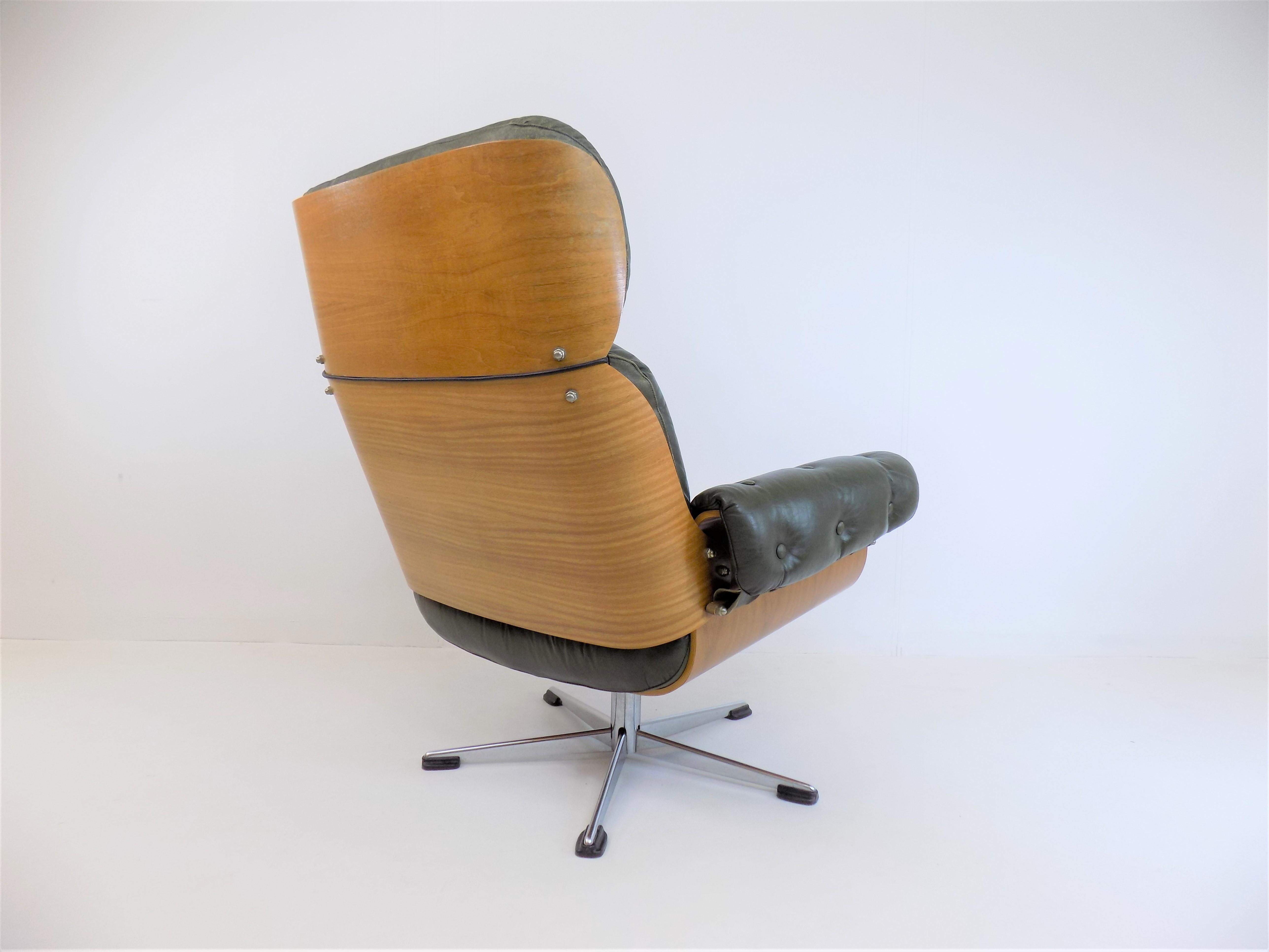 Martin Stoll Leather Chair 5612 for Giroflex For Sale 1