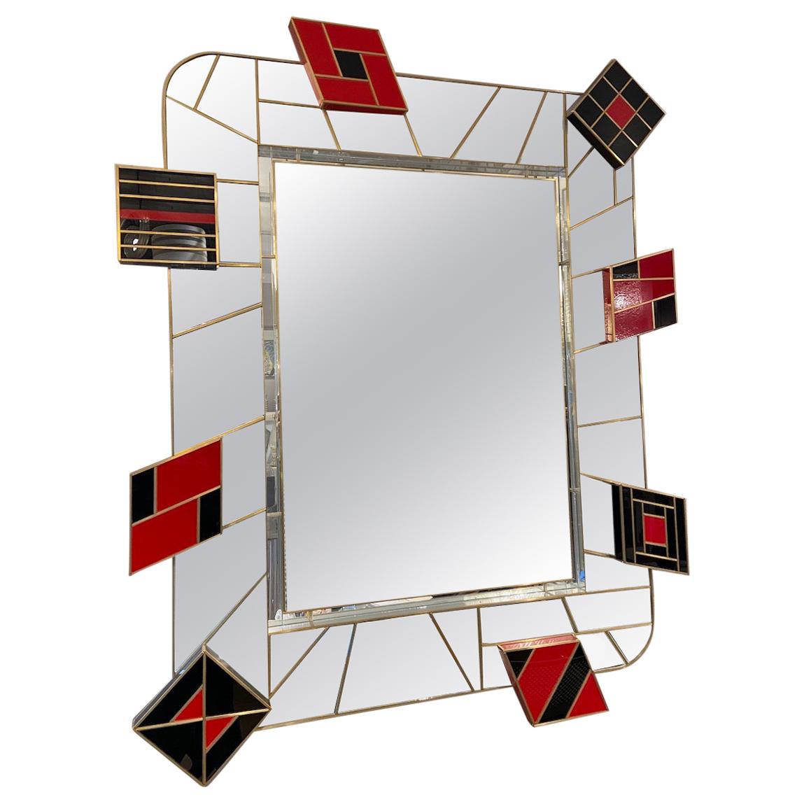 Martin Studio, Black and Red Mirror, circa 2000