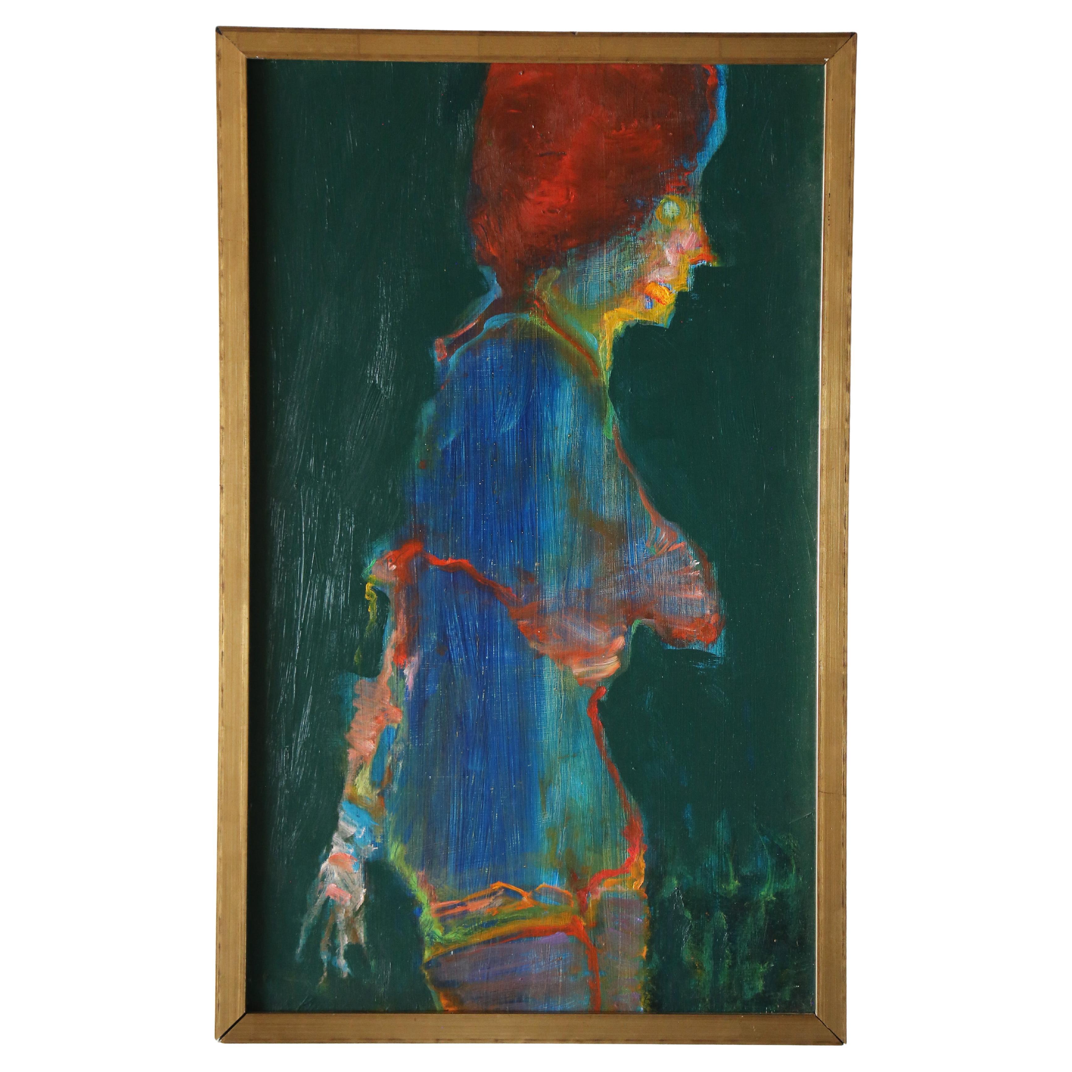 Martin Sumers (1922-2012), Sin título, 1999 Óleo figurativo sobre tabla en venta