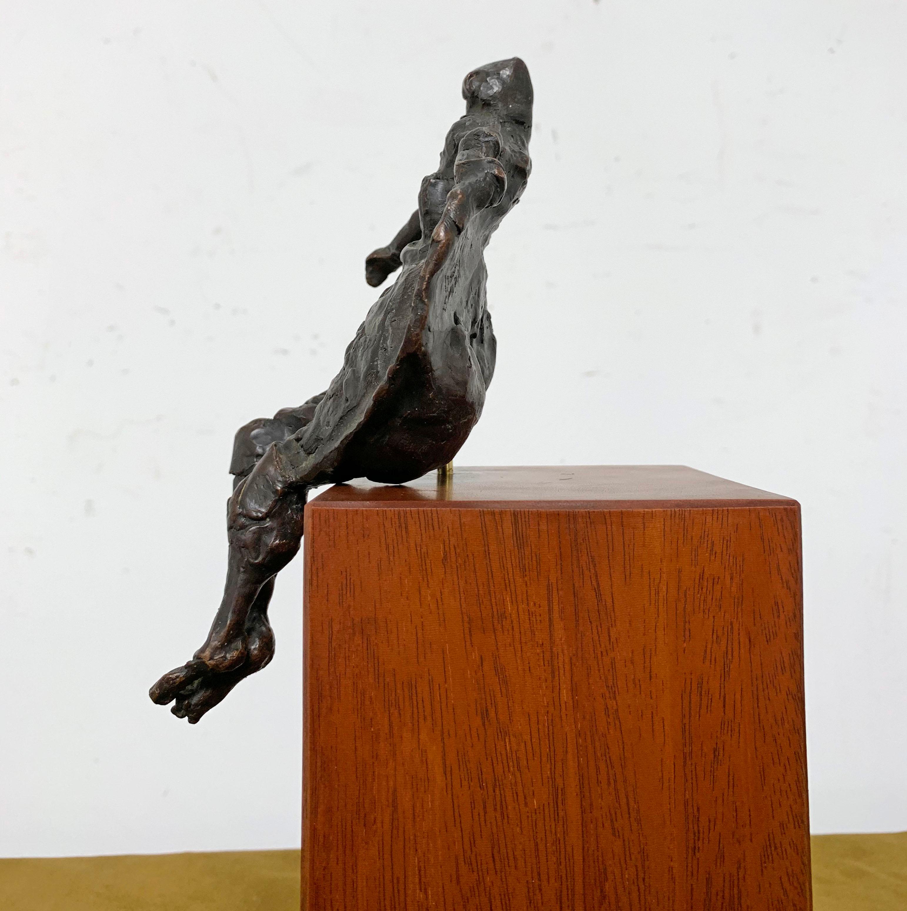 Late 20th Century Martin Sumers Abstract Figurative Modernist Bronze Sculpture, circa 1970s