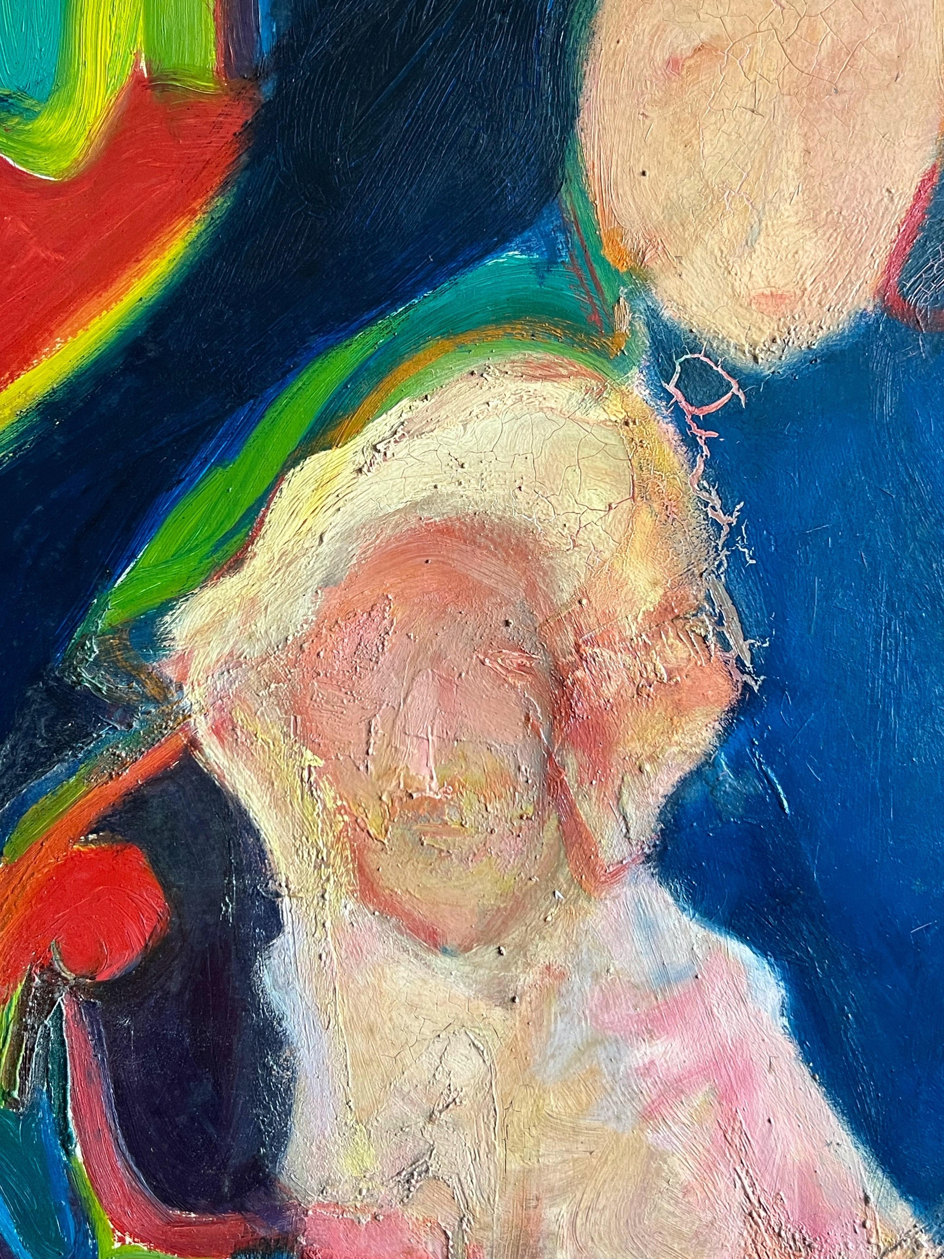 Metà XX secolo Martin Sumers Pittura a olio 