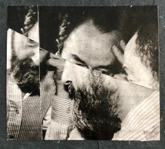 Vintage Abstract Expressionist Hyman Bloom Photo Collage Assemblage Photograph