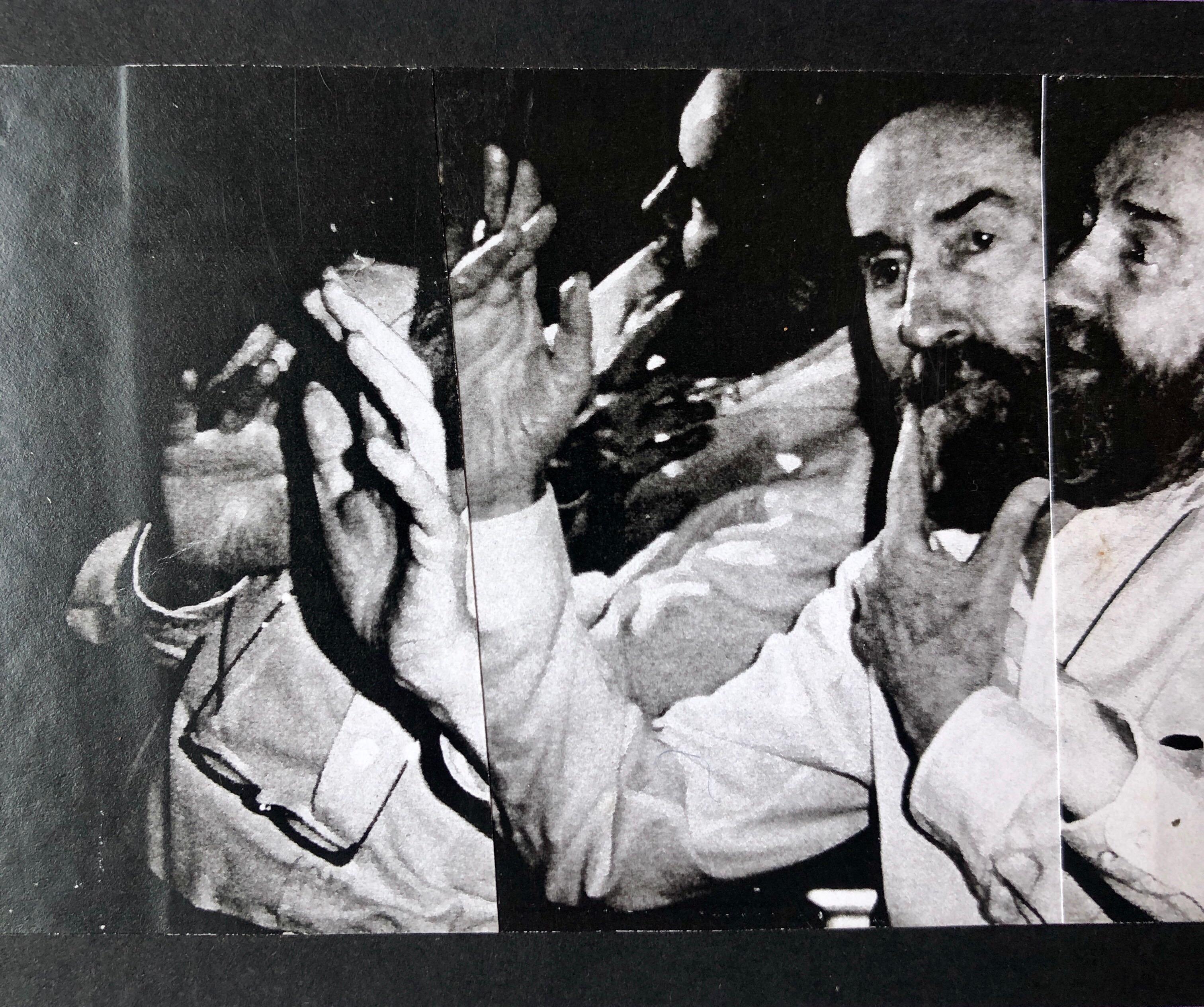Fotografía Vintage Expresionista Abstracto Hyman Bloom Foto Collage Ensamblaje - Abstract Print Negro de Martin Sumers
