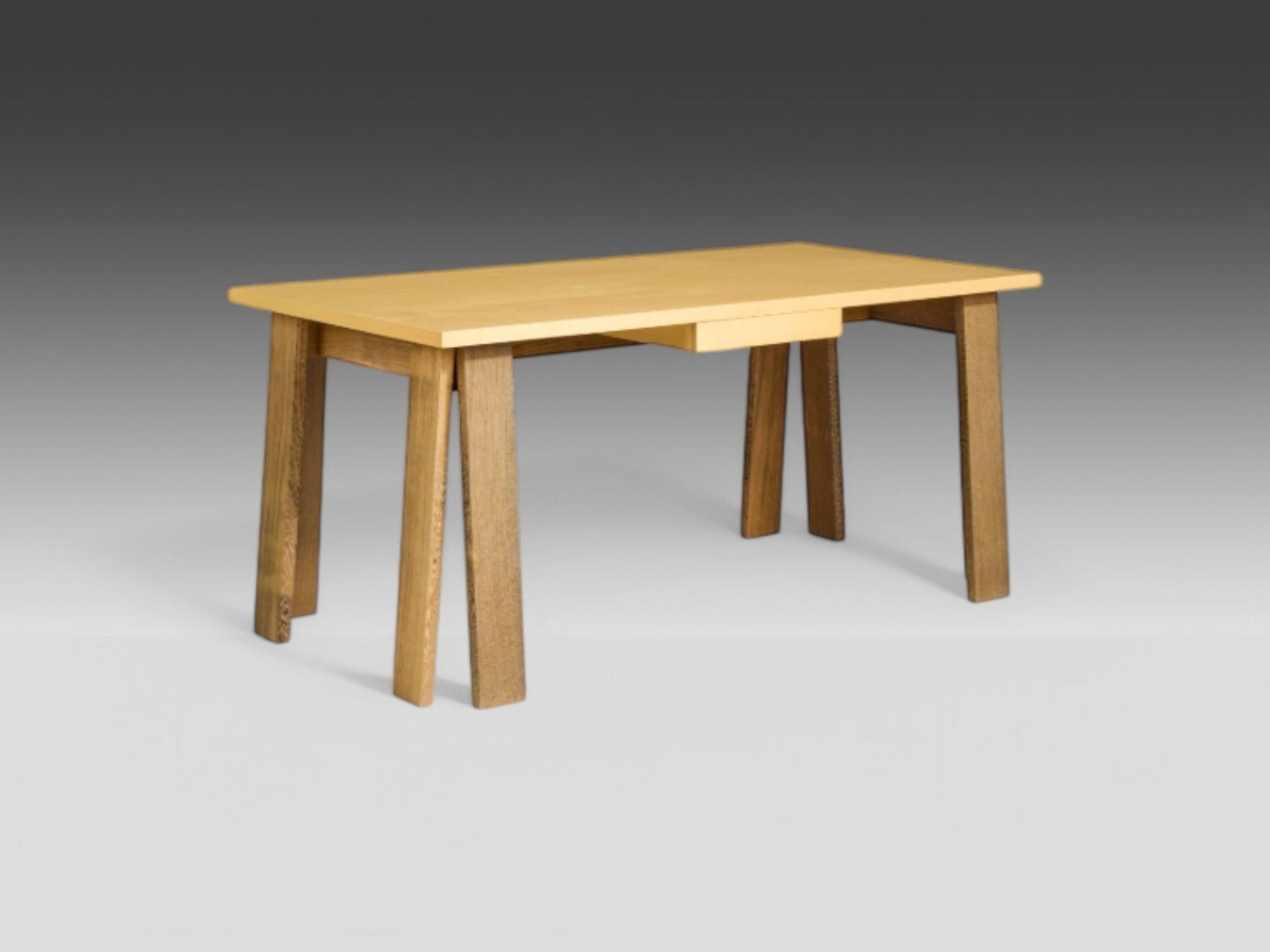 Martin Szekely, Zeitgenössisch, Sycamore, Wenge, Seltener 'Satragno' Schreibtisch, Frankreich, 1999

Seltenes Exemplar eines von Martin Szekely (geb. 1956) in Frankreich entworfenen und hergestellten 
