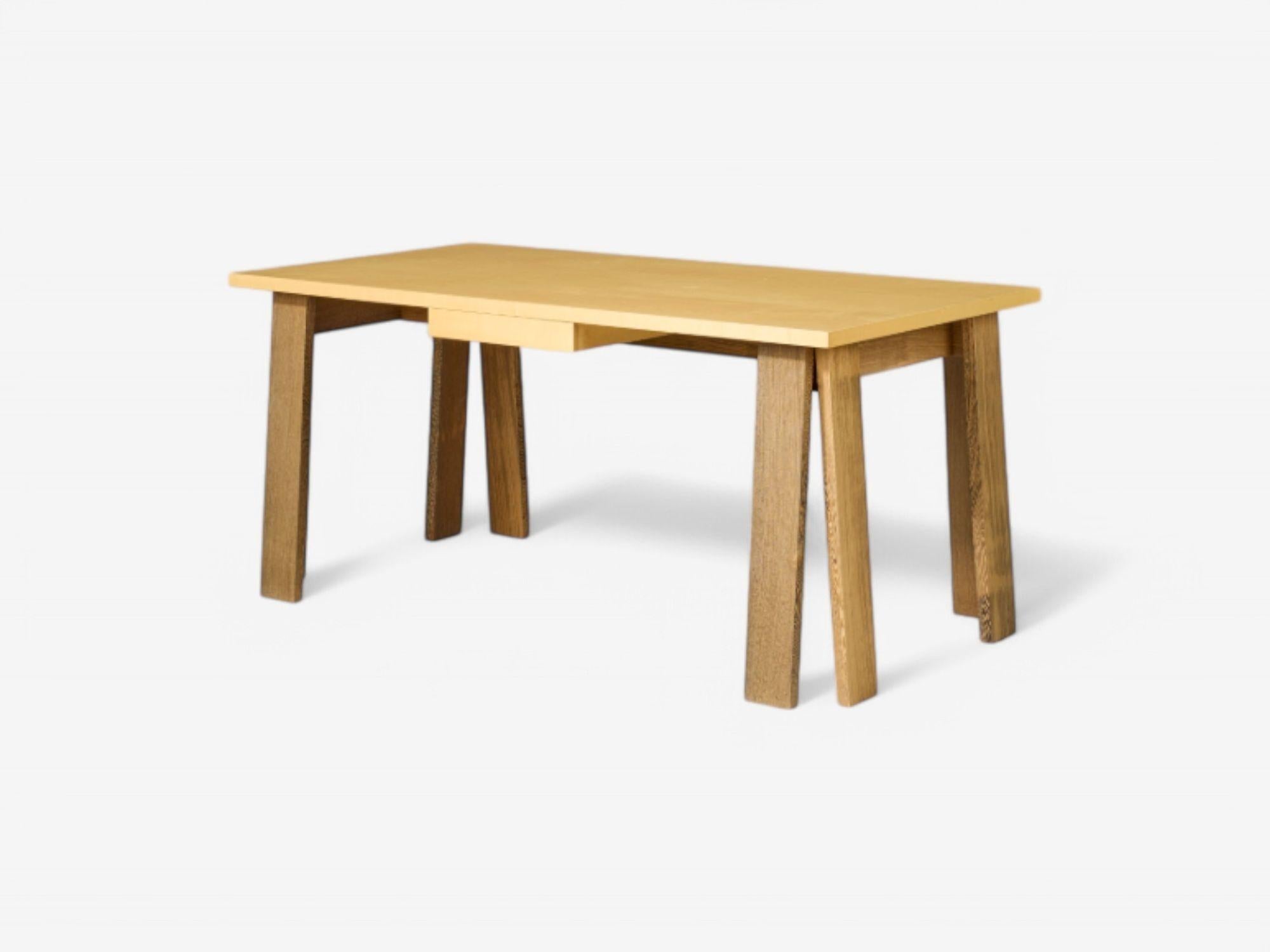 Martin Szekely, Contemporary, Sycamore, Wenge, Seltener Schreibtisch, Frankreich, 1999 (Französisch) im Angebot