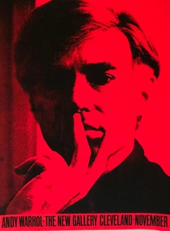 Cartel histórico de la exposición de Andy Warhol de 1971 Nueva Galería Agnes Gund