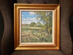 Martin Taylor, Into the Field, Oil Painting of Northamptonshire Countryside