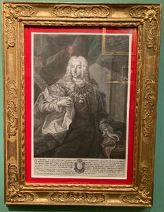 J Haid, Martin Van Meytens, Engraving, Portrait Count Ferdinand Plettenberg