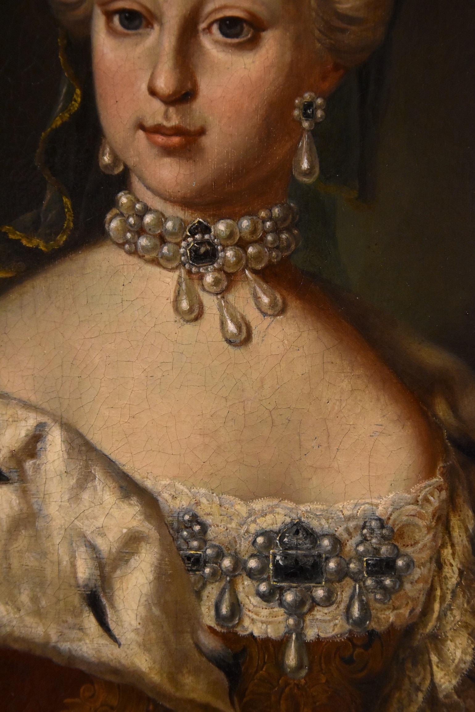 Peinture de portrait de l'impératrice Maria Van Meytens Huile sur toile Grand maître du 18ème siècle  7