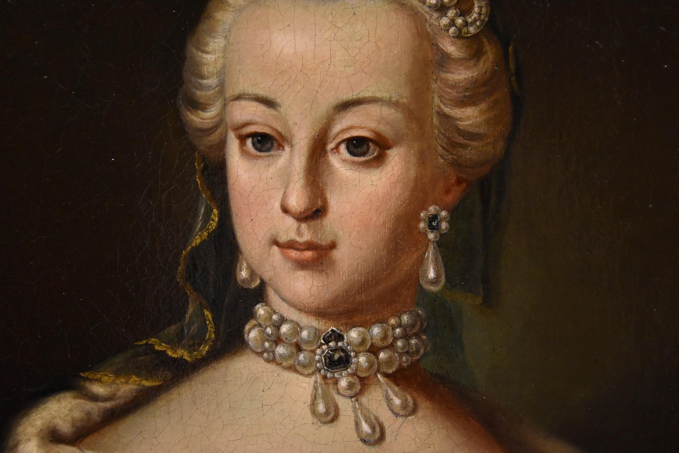 Peinture de portrait de l'impératrice Maria Van Meytens Huile sur toile Grand maître du 18ème siècle  11