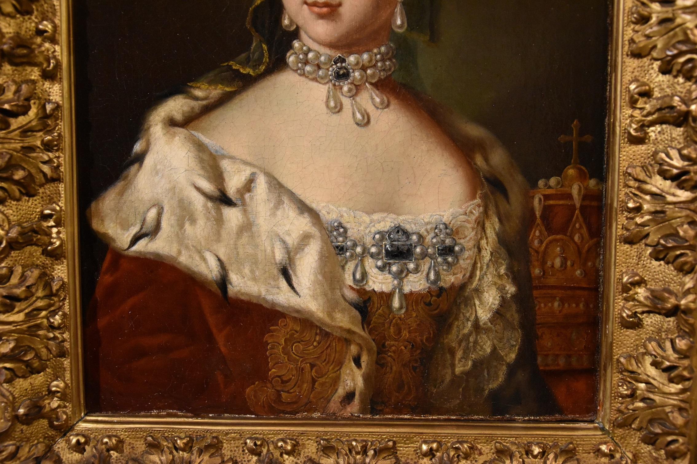 Peinture de portrait de l'impératrice Maria Van Meytens Huile sur toile Grand maître du 18ème siècle  5