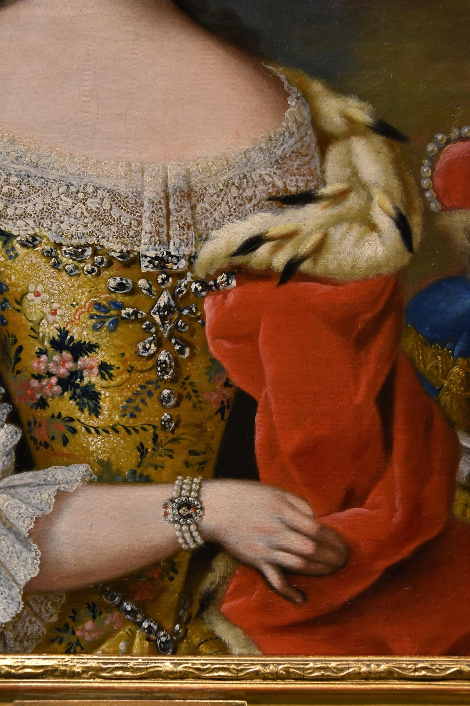 Queen Maria Theresa King Van Meytens 18th Century Paint Oil on canvas Old master For Sale 5